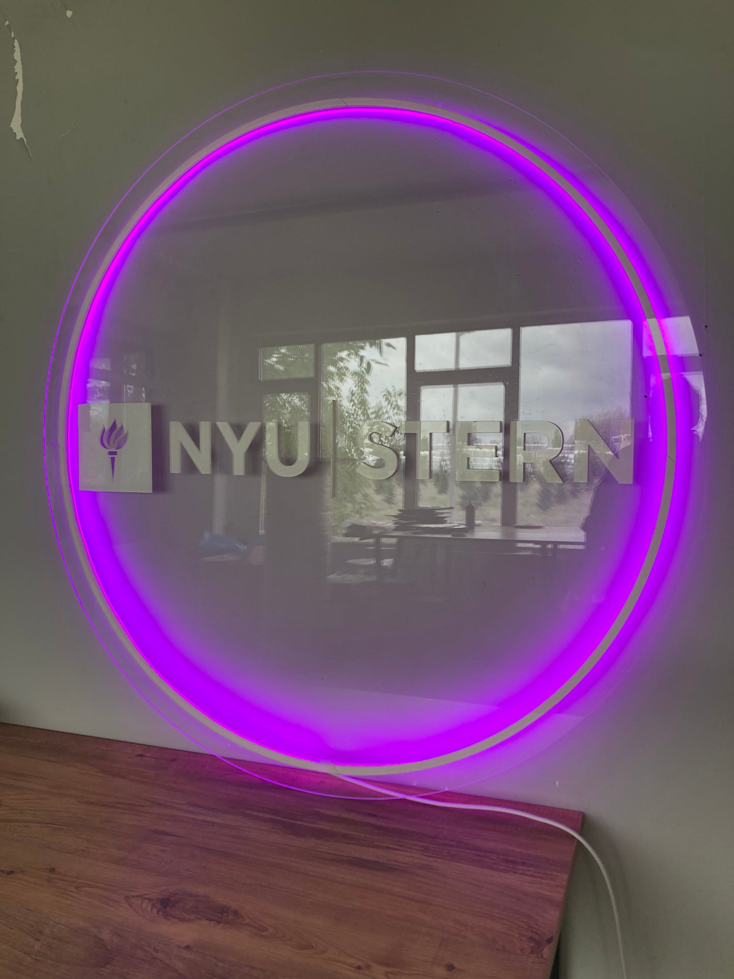 Business Neon Sign | Mirror Neon Sign | Acrylic Custom Logo Decoration