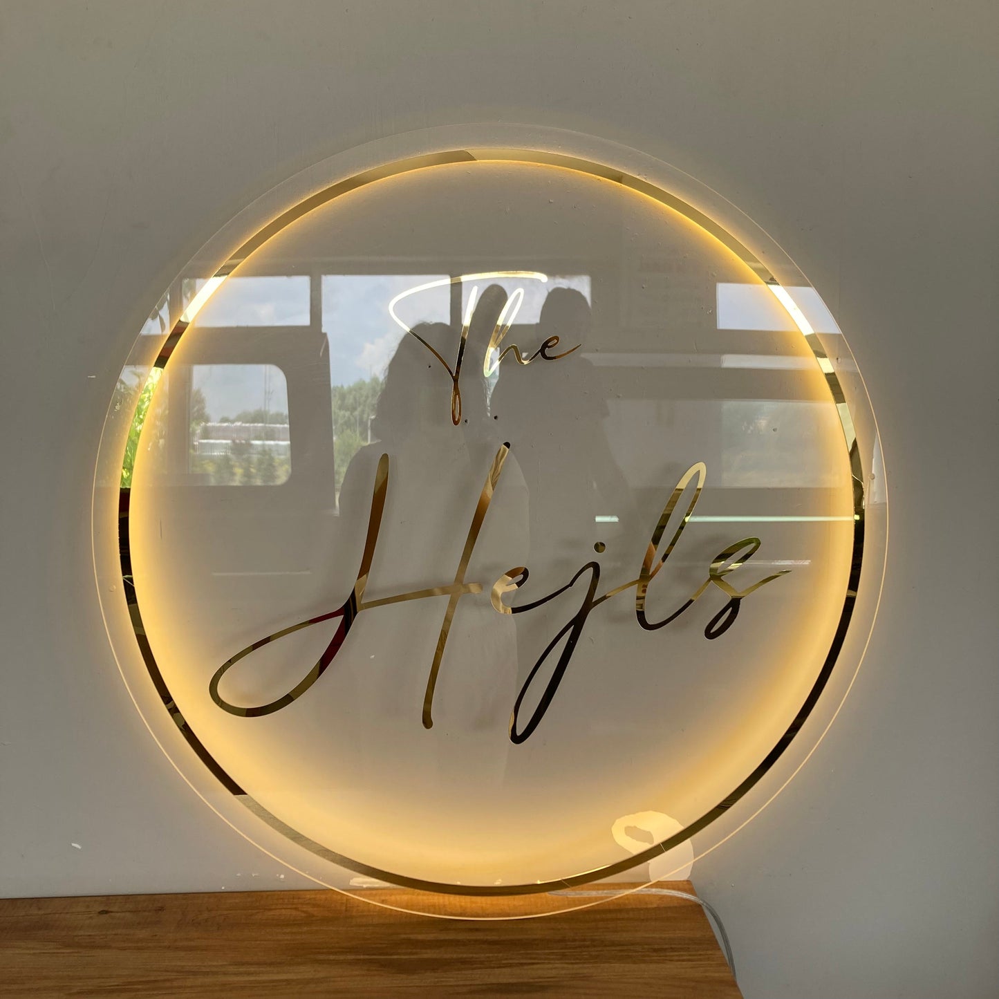 Business Neon Sign | Mirror Neon Sign | Acrylic Custom Logo Decoration
