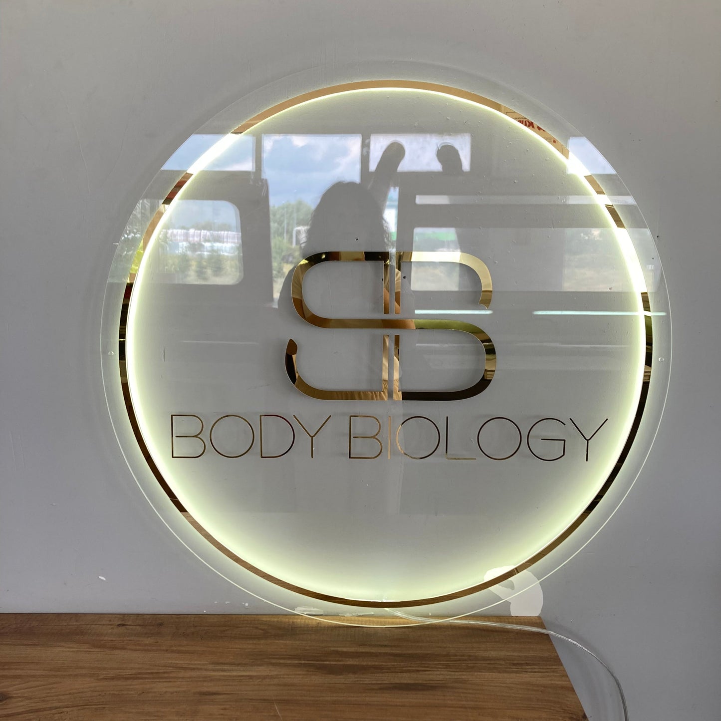 Business Neon Sign | Mirror Neon Sign | Acrylic Custom Logo Decoration