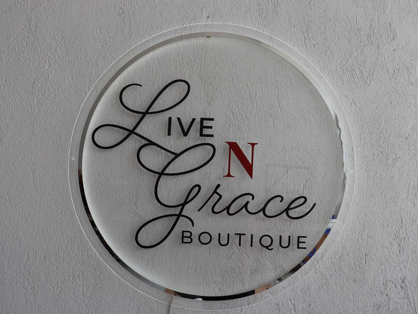 Business Neon Sign | Mirror Neon Sign | Acrylic Custom Logo Decoration