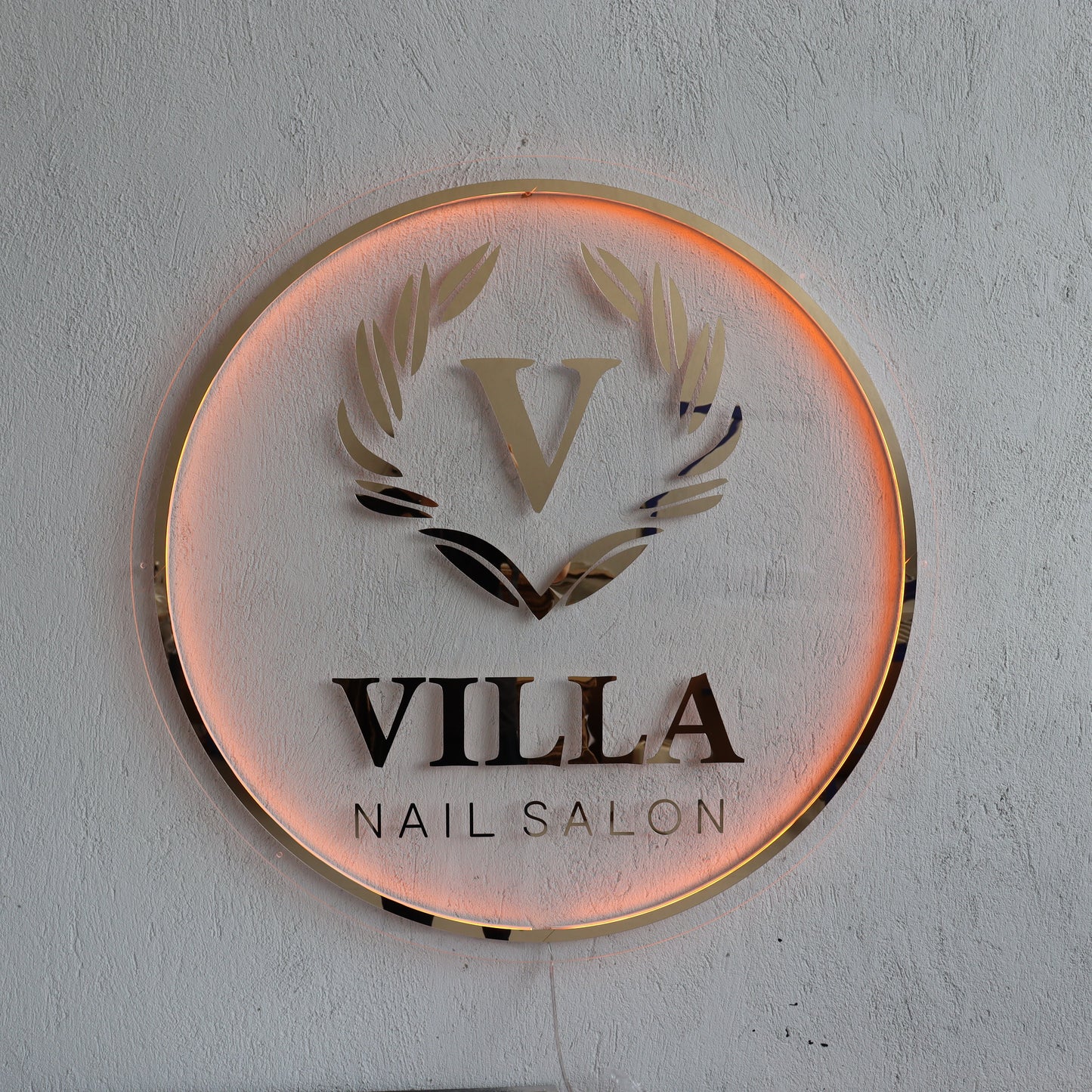 Business Neon Sign | Mirror Neon Sign | Acrylic Custom Logo Decoration