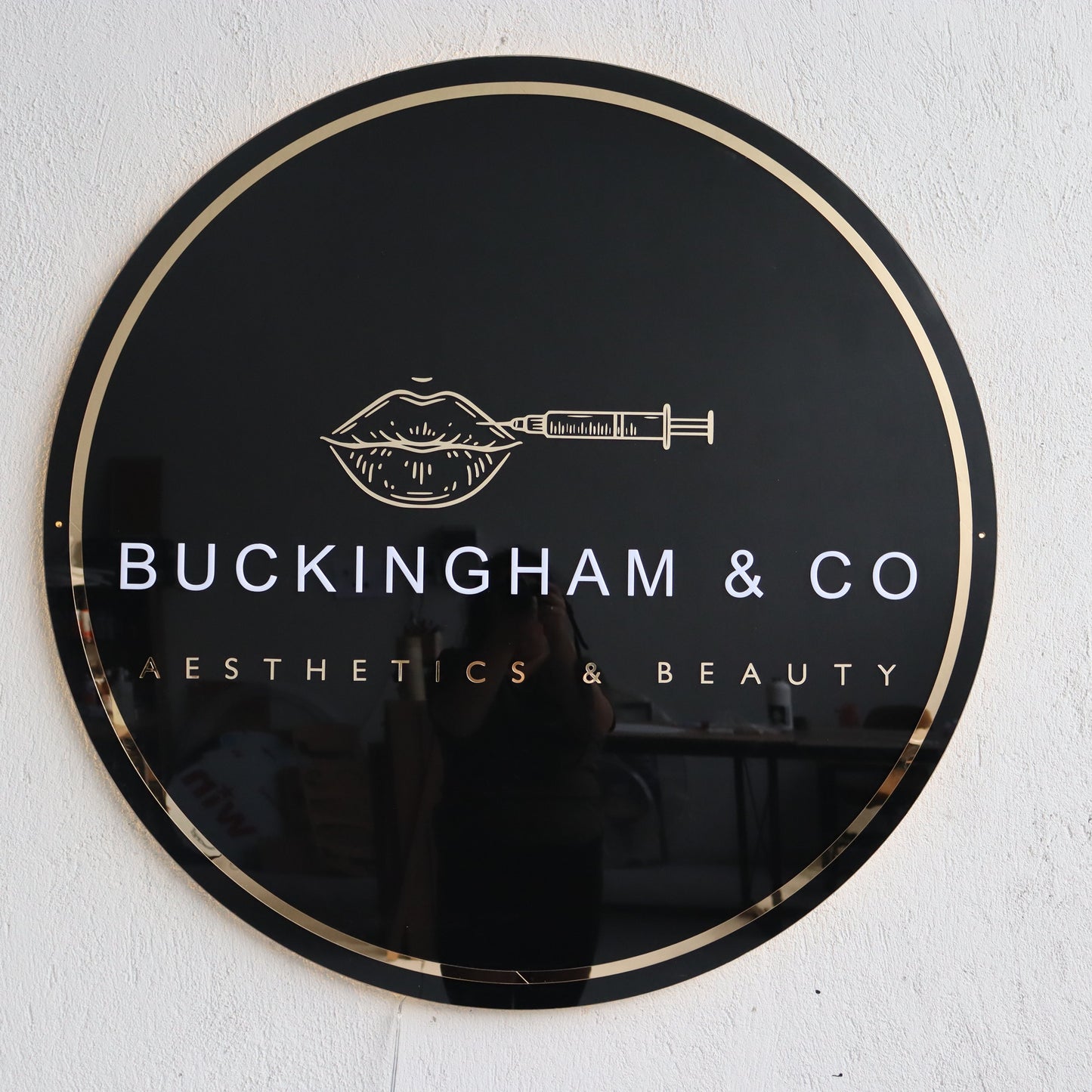 Business Neon Sign | Mirror Neon Sign | Acrylic Custom Logo Decoration