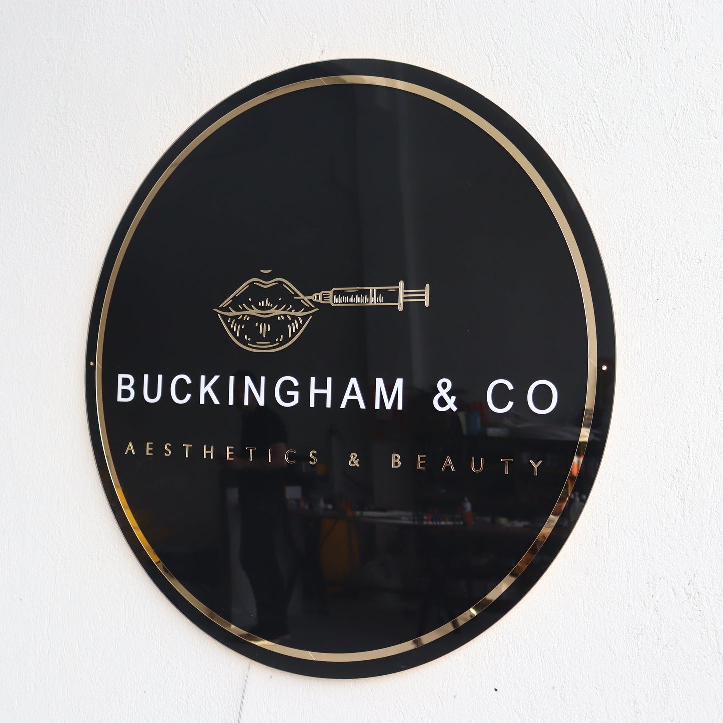 Business Neon Sign | Mirror Neon Sign | Acrylic Custom Logo Decoration