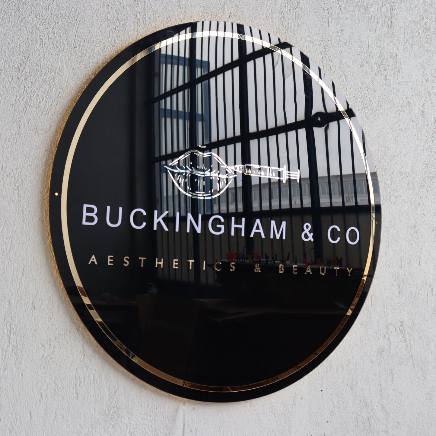 Business Neon Sign | Mirror Neon Sign | Acrylic Custom Logo Decoration