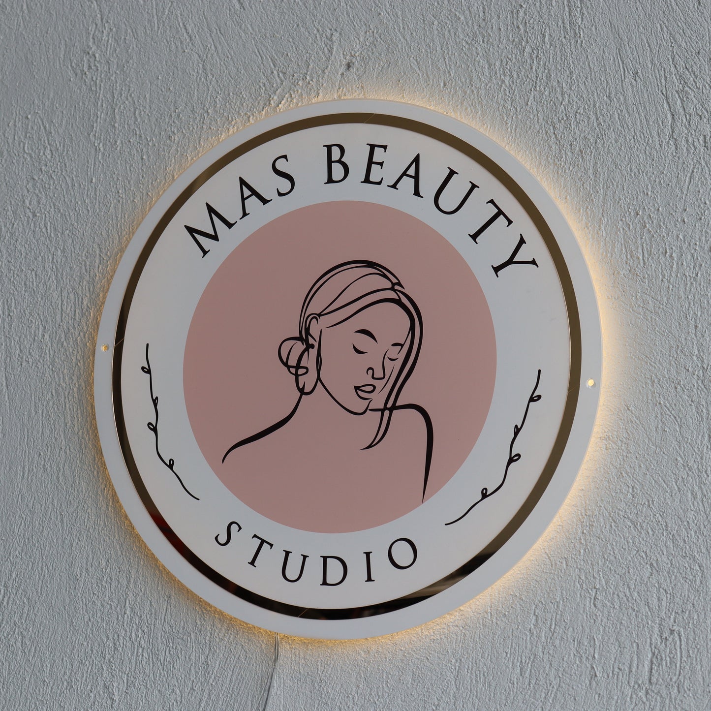 Business Neon Sign | Mirror Neon Sign | Acrylic Custom Logo Decoration