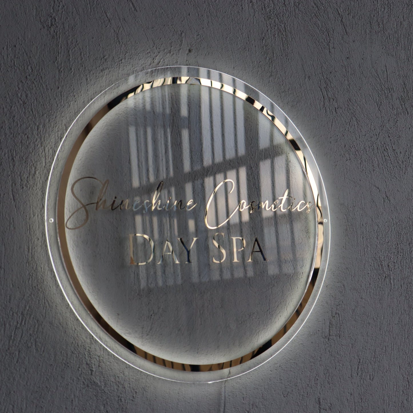 Business Neon Sign | Mirror Neon Sign | Acrylic Custom Logo Decoration