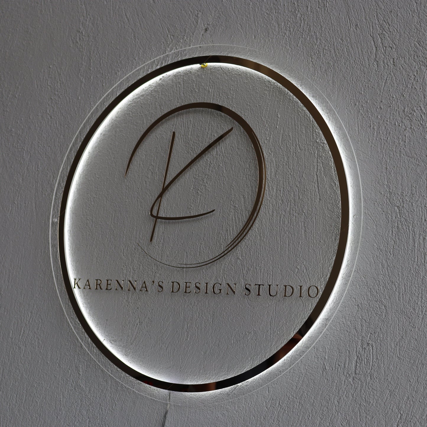 Business Neon Sign | Mirror Neon Sign | Acrylic Custom Logo Decoration