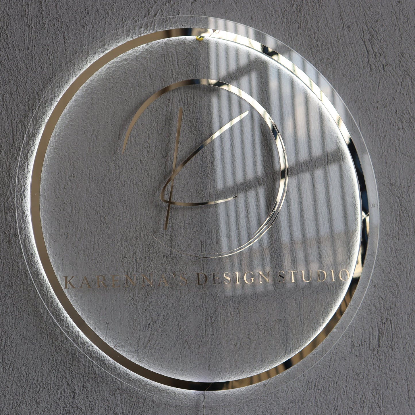 Business Neon Sign | Mirror Neon Sign | Acrylic Custom Logo Decoration