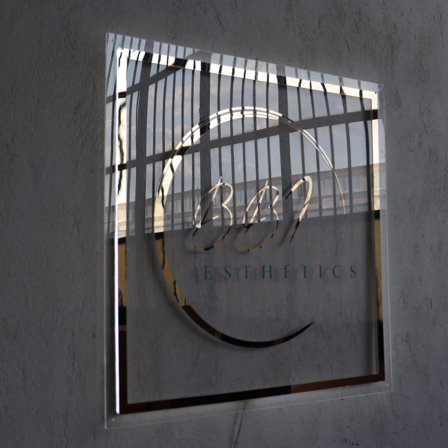 Business Neon Sign | Mirror Neon Sign | Acrylic Custom Logo Decoration