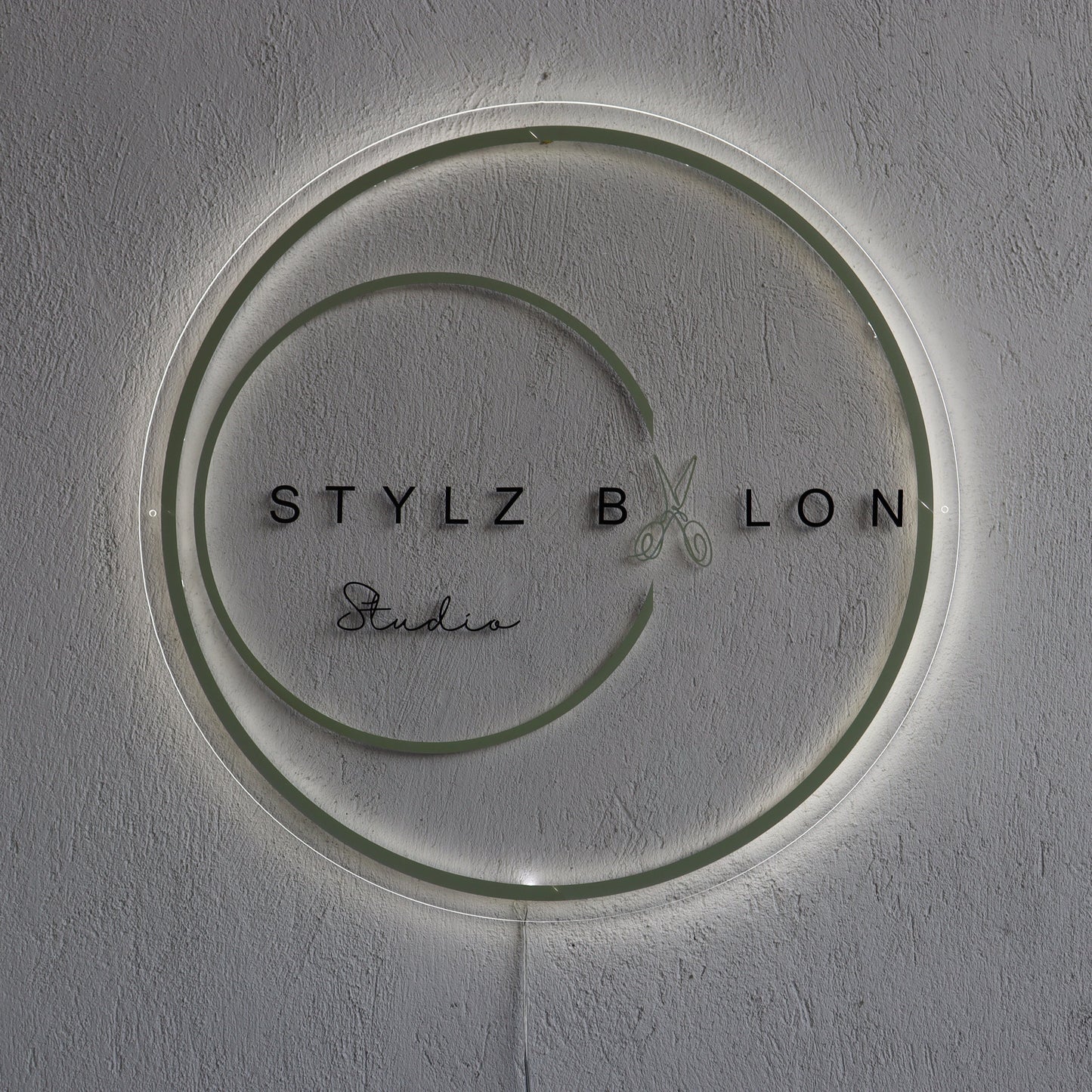 Business Neon Sign | Mirror Neon Sign | Acrylic Custom Logo Decoration
