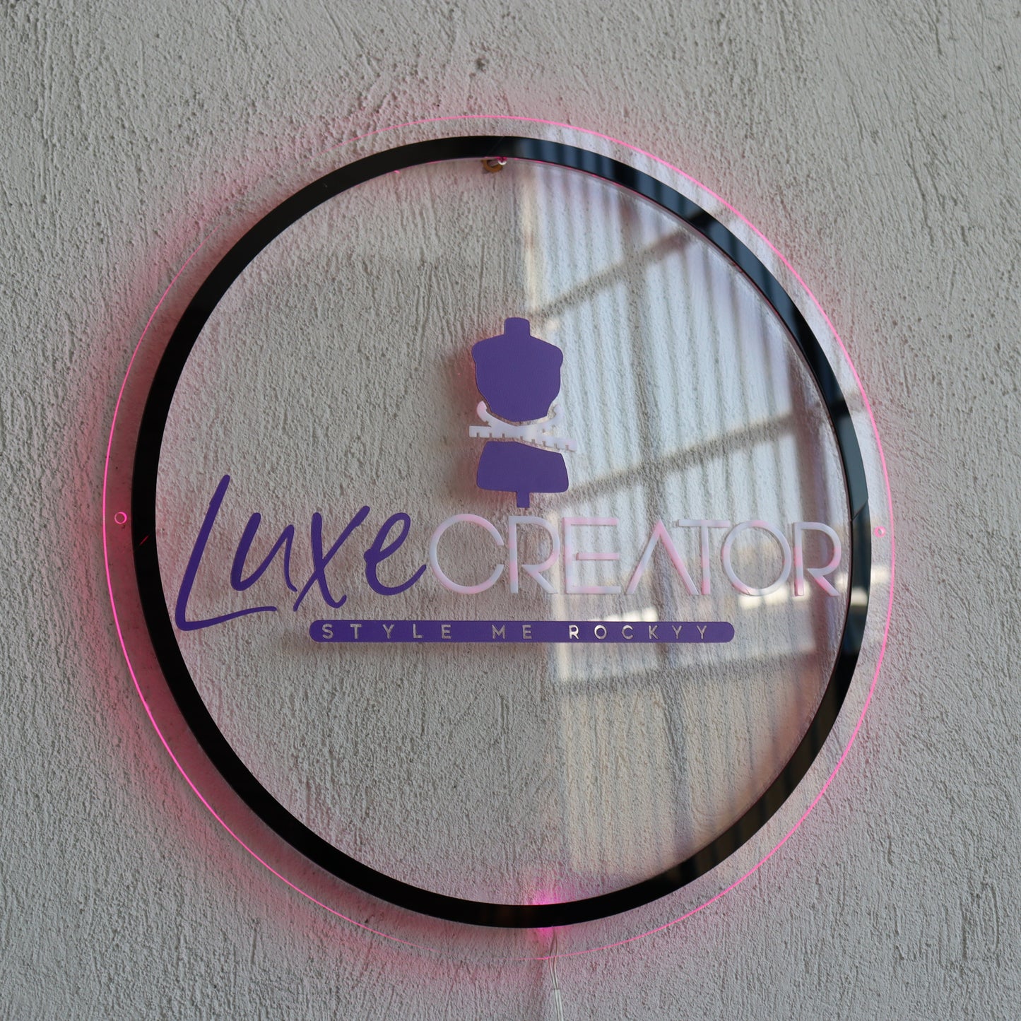 Business Neon Sign | Mirror Neon Sign | Acrylic Custom Logo Decoration