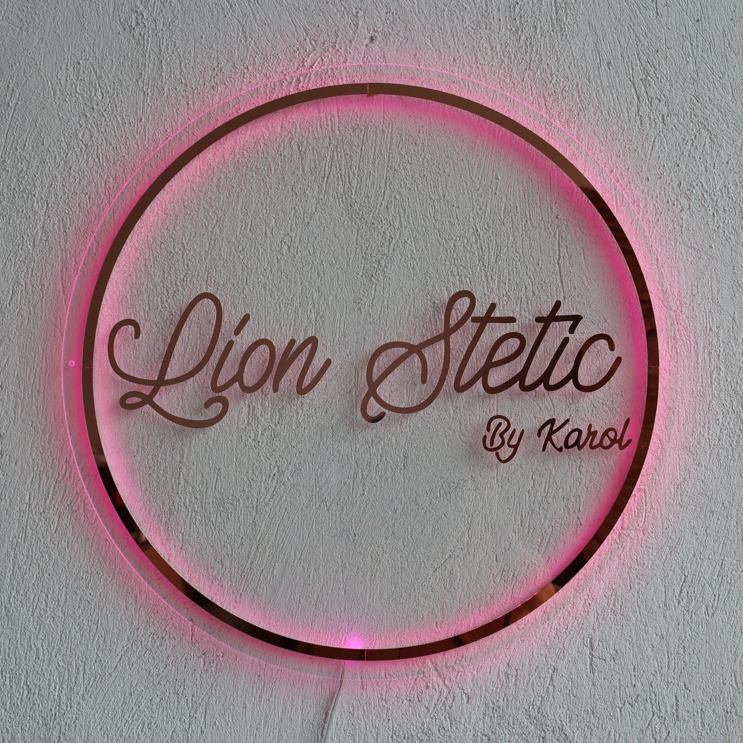 Business Neon Sign | Mirror Neon Sign | Acrylic Custom Logo Decoration