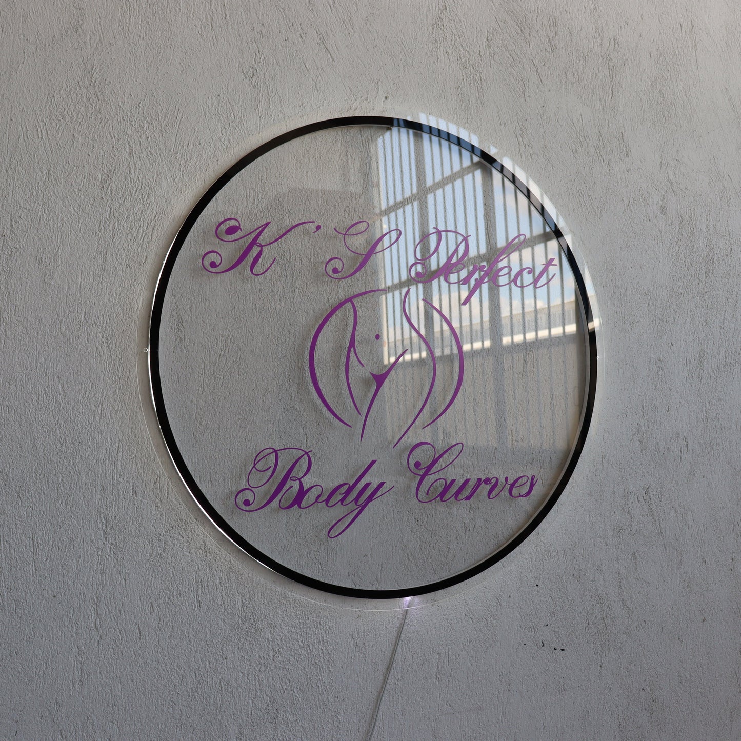 Business Neon Sign | Mirror Neon Sign | Acrylic Custom Logo Decoration