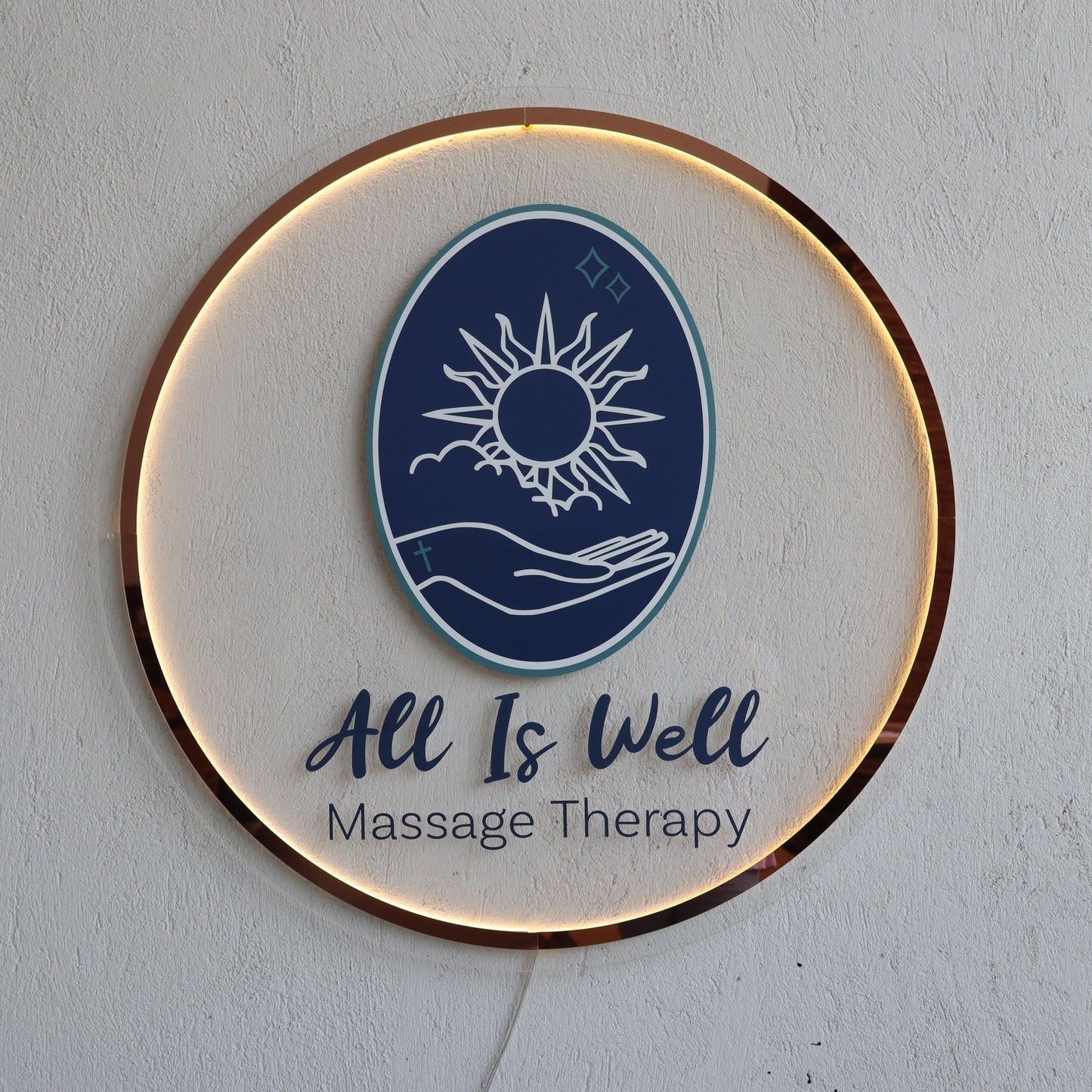 Business Neon Sign | Mirror Neon Sign | Acrylic Custom Logo Decoration