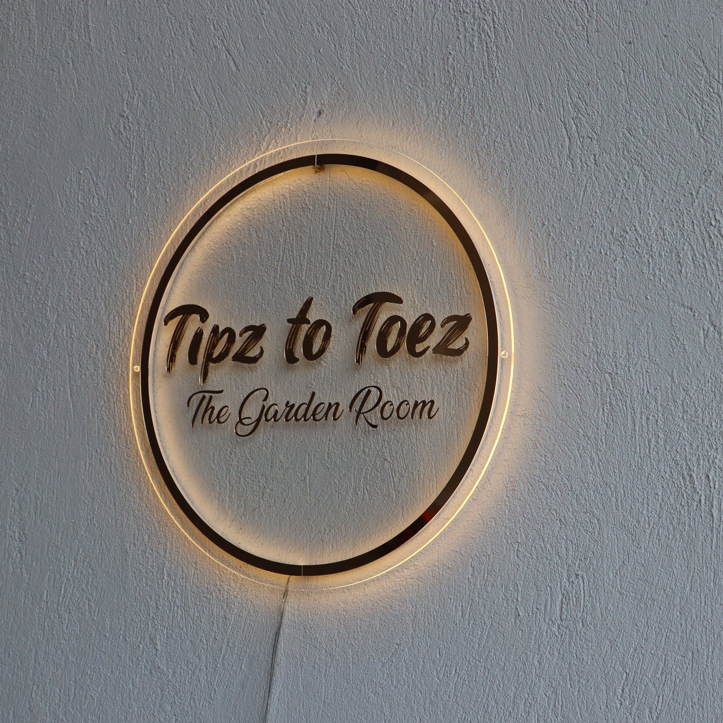 Business Neon Sign | Mirror Neon Sign | Acrylic Custom Logo Decoration