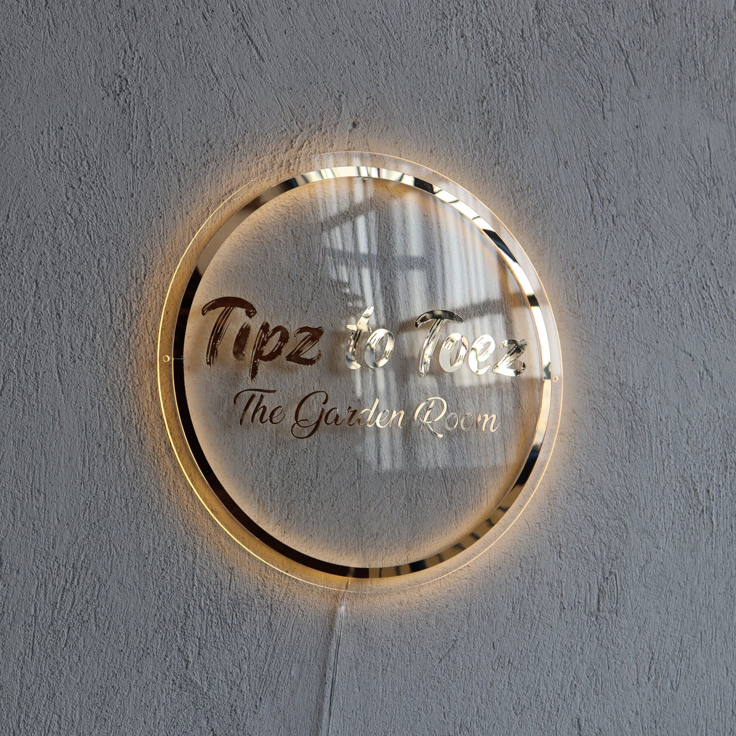 Business Neon Sign | Mirror Neon Sign | Acrylic Custom Logo Decoration
