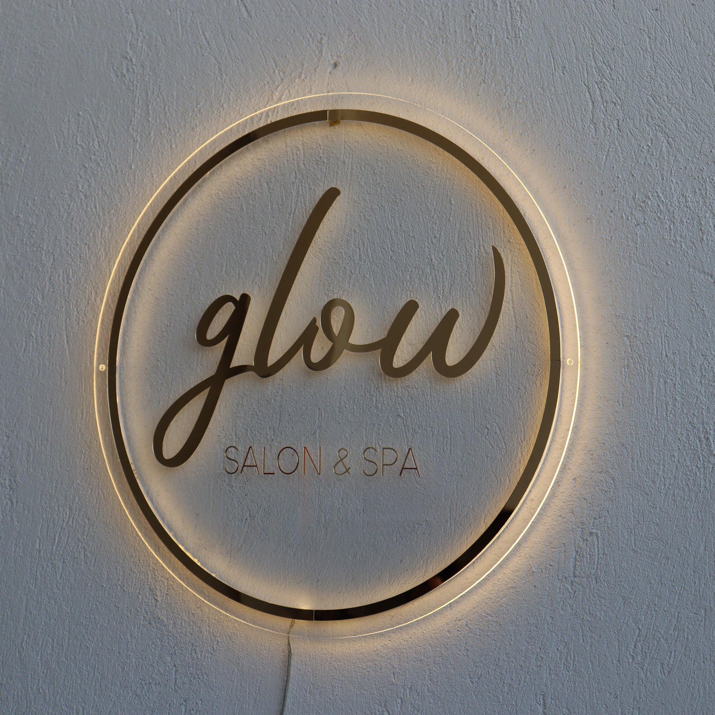 Business Neon Sign | Mirror Neon Sign | Acrylic Custom Logo Decoration