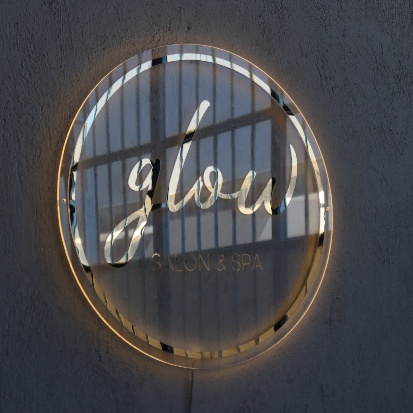 Business Neon Sign | Mirror Neon Sign | Acrylic Custom Logo Decoration
