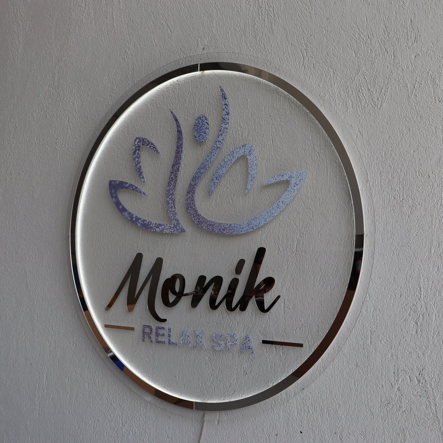 Business Neon Sign | Mirror Neon Sign | Acrylic Custom Logo Decoration