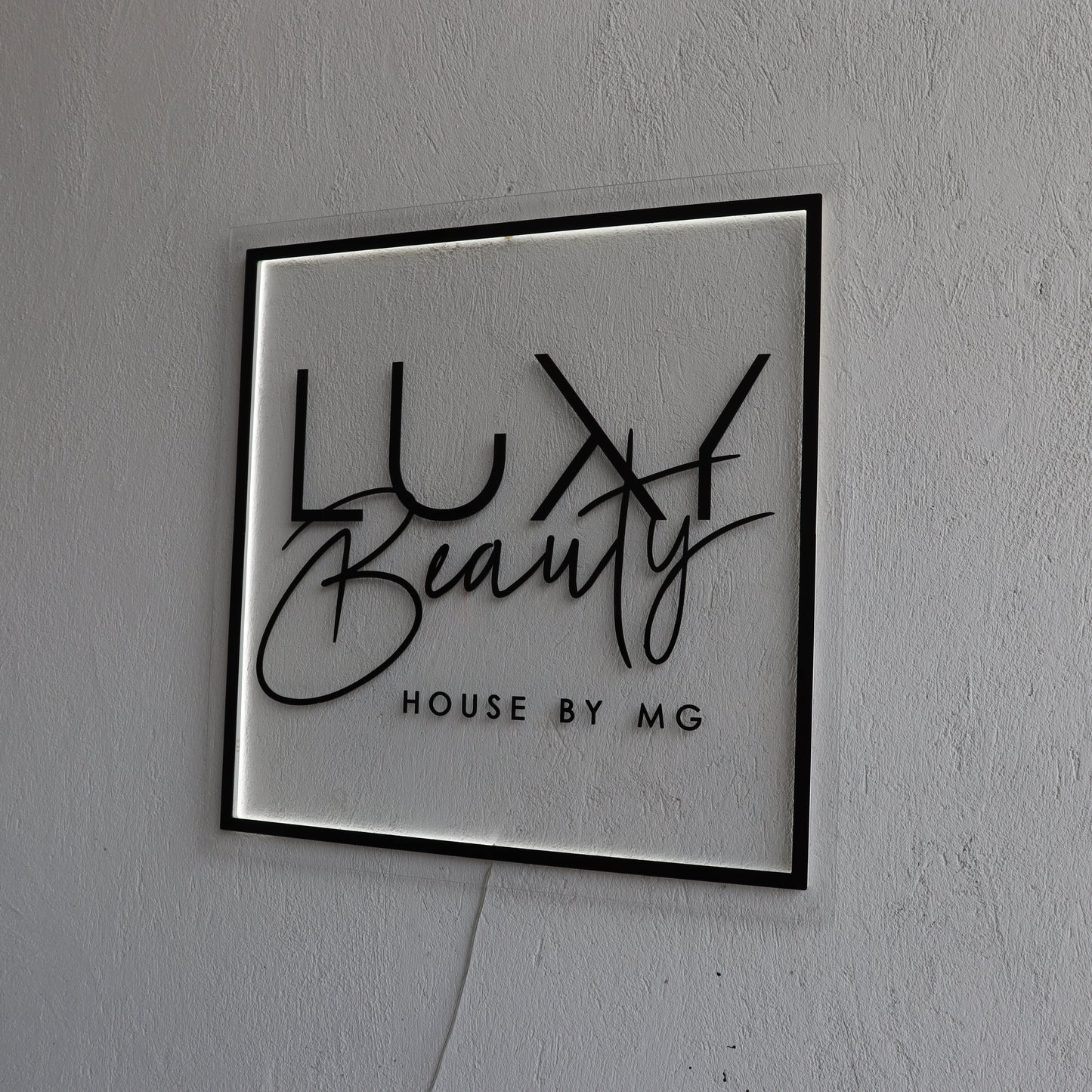 Business Neon Sign | Mirror Neon Sign | Acrylic Custom Logo Decoration