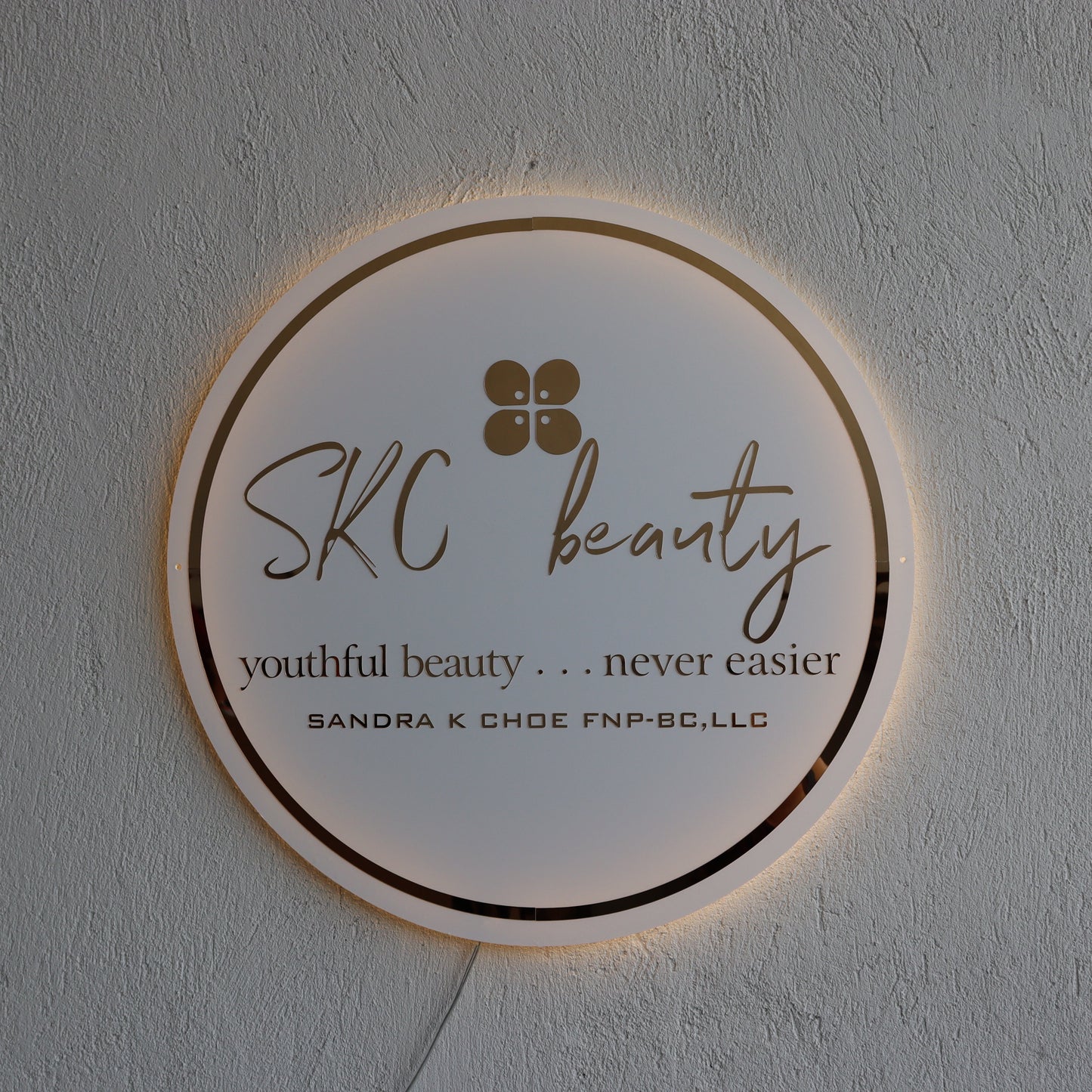 Business Neon Sign | Mirror Neon Sign | Acrylic Custom Logo Decoration