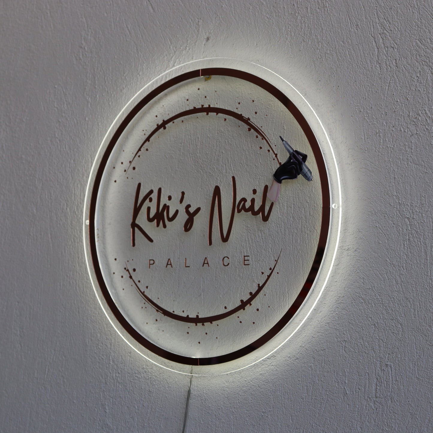 Business Neon Sign | Mirror Neon Sign | Acrylic Custom Logo Decoration