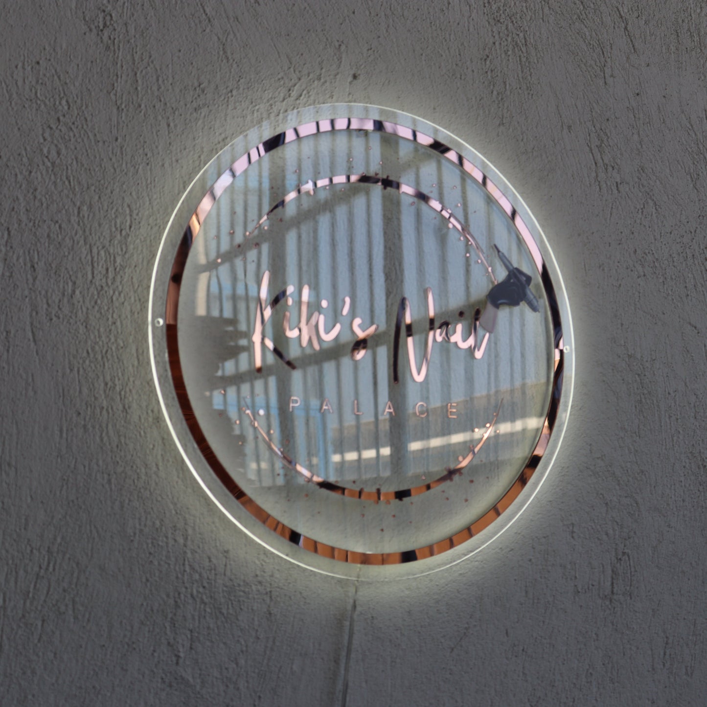 Business Neon Sign | Mirror Neon Sign | Acrylic Custom Logo Decoration