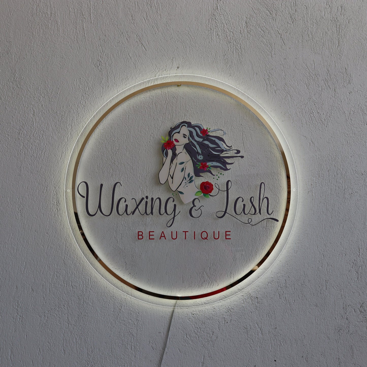 Business Neon Sign | Mirror Neon Sign | Acrylic Custom Logo Decoration