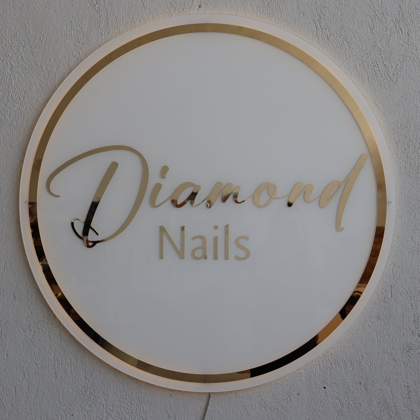 Business Neon Sign | Mirror Neon Sign | Acrylic Custom Logo Decoration