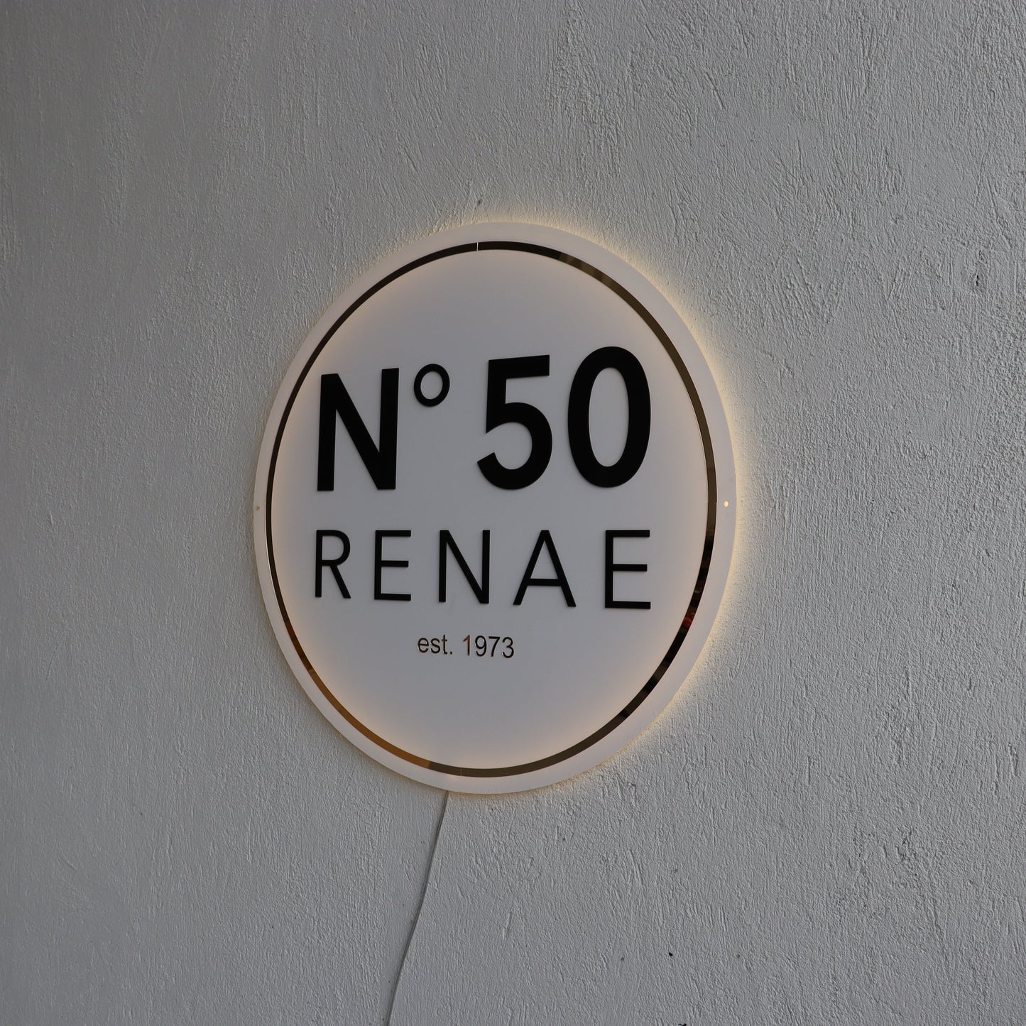 Business Neon Sign | Mirror Neon Sign | Acrylic Custom Logo Decoration