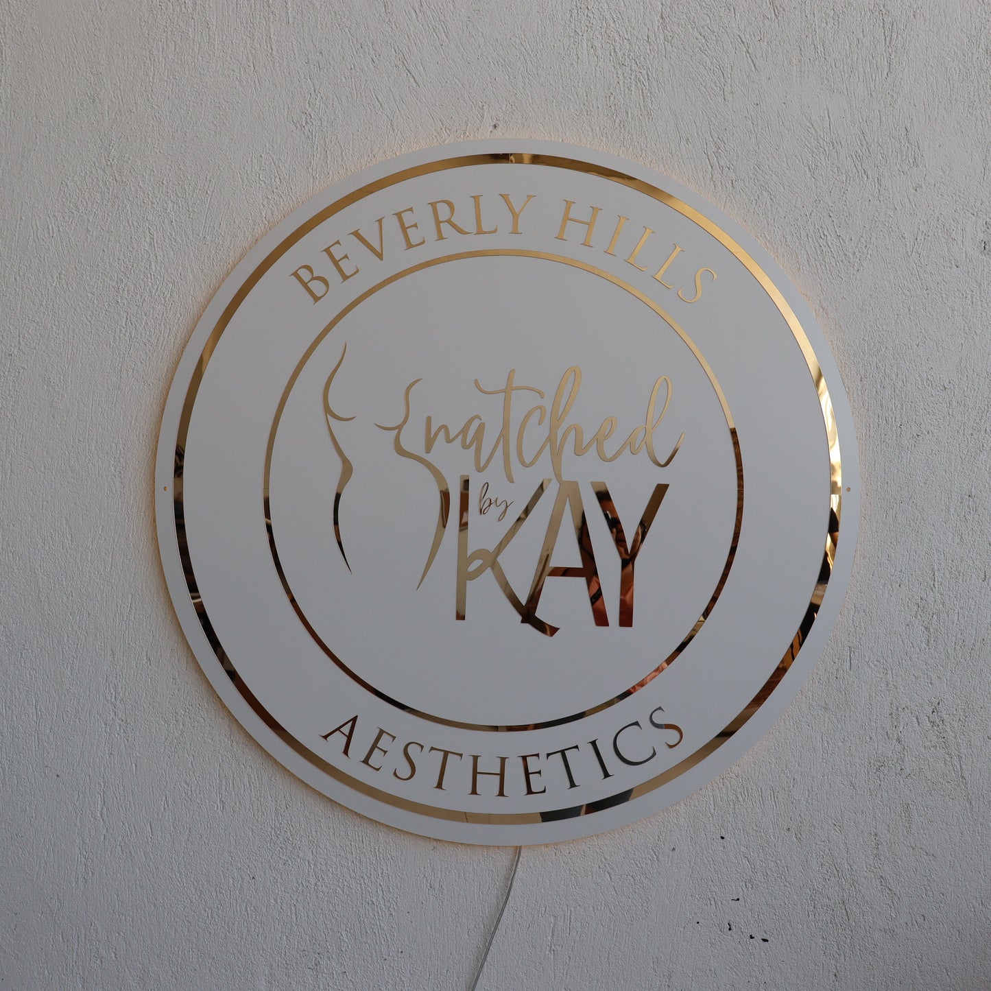 Business Neon Sign | Mirror Neon Sign | Acrylic Custom Logo Decoration