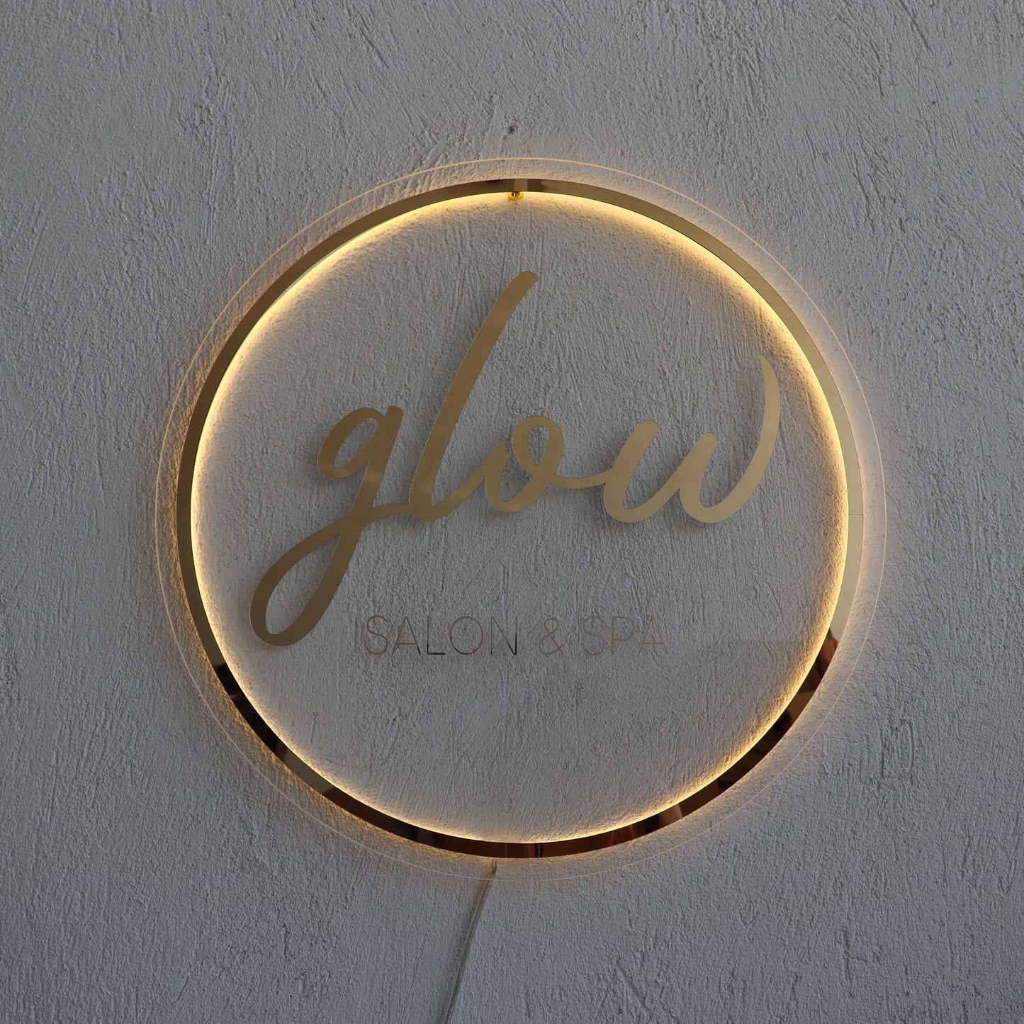 Business Neon Sign | Mirror Neon Sign | Acrylic Custom Logo Decoration