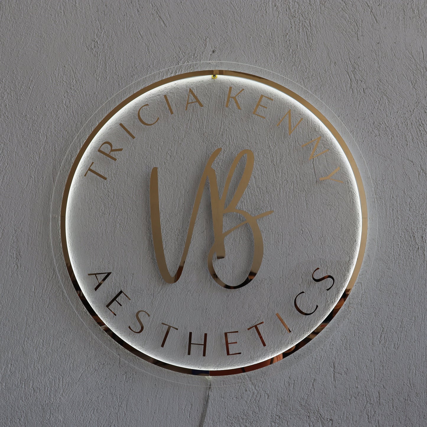 Business Neon Sign | Mirror Neon Sign | Acrylic Custom Logo Decoration