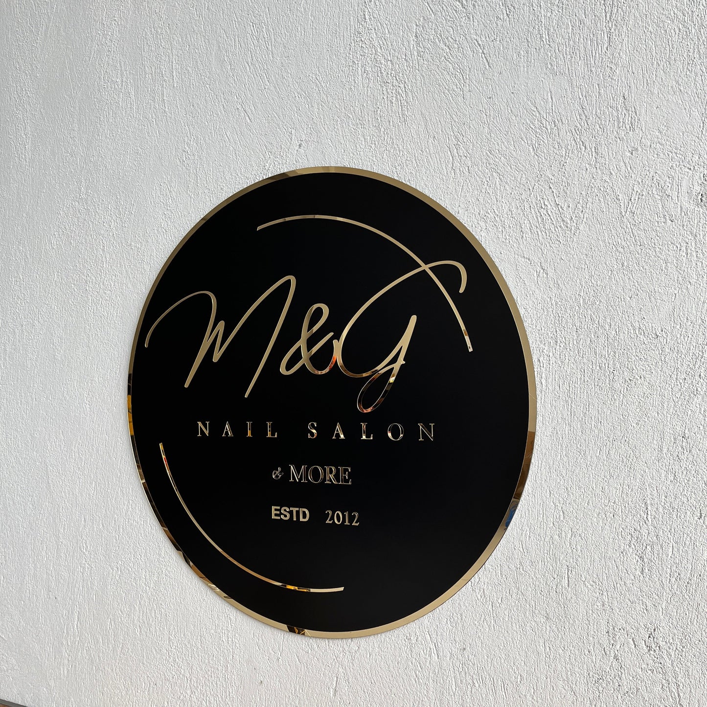Business Neon Sign | Mirror Neon Sign | Acrylic Custom Logo Decoration