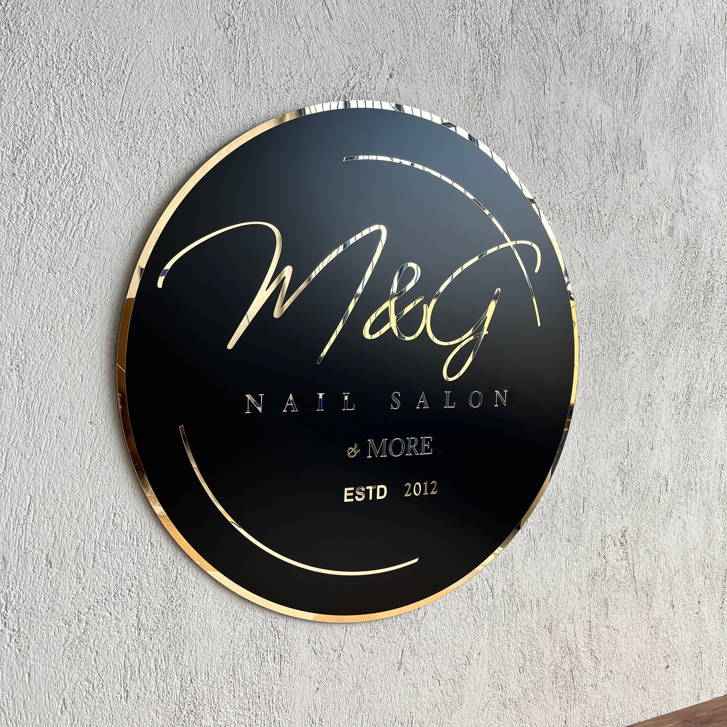 Business Neon Sign | Mirror Neon Sign | Acrylic Custom Logo Decoration