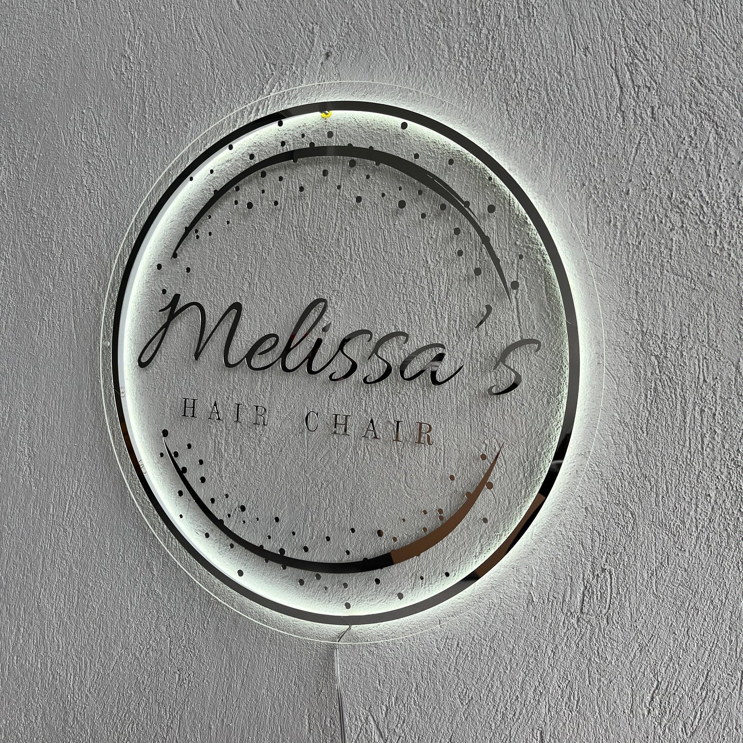 Business Neon Sign | Mirror Neon Sign | Acrylic Custom Logo Decoration