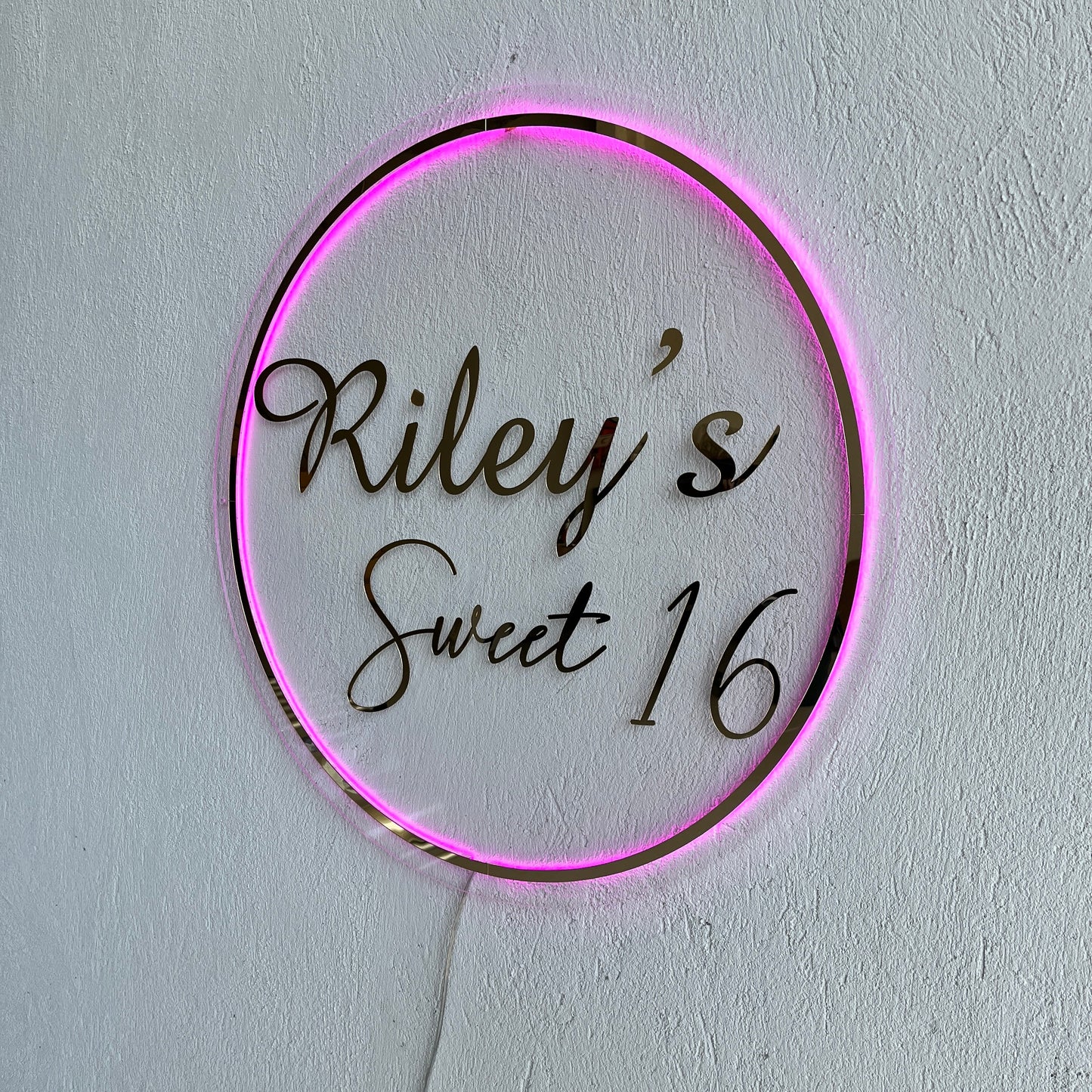 Business Neon Sign | Mirror Neon Sign | Acrylic Custom Logo Decoration