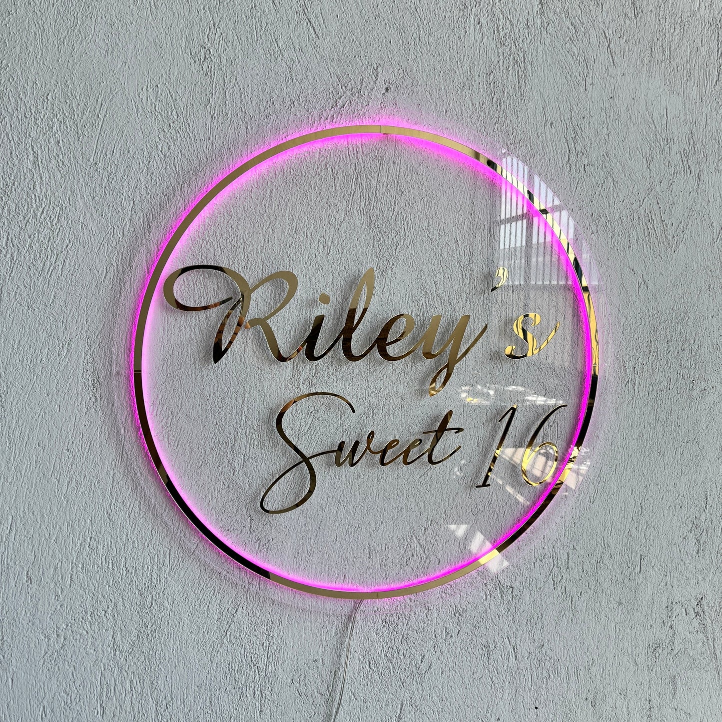 Business Neon Sign | Mirror Neon Sign | Acrylic Custom Logo Decoration