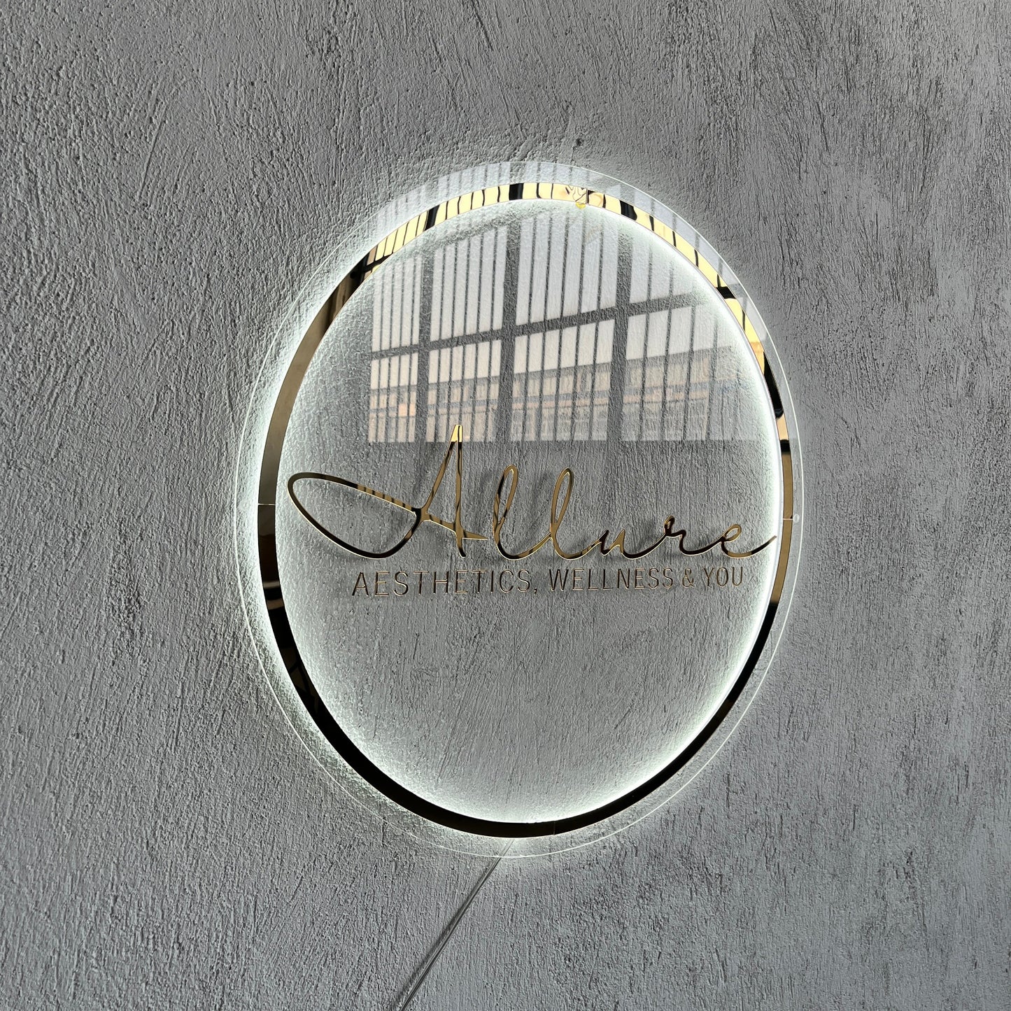 Business Neon Sign | Mirror Neon Sign | Acrylic Custom Logo Decoration