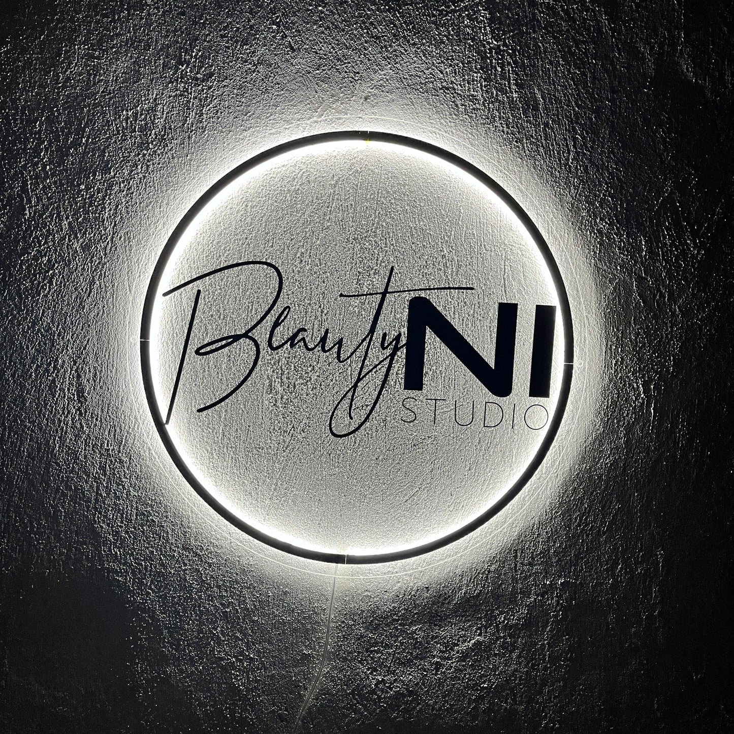 Business Neon Sign | Mirror Neon Sign | Acrylic Custom Logo Decoration