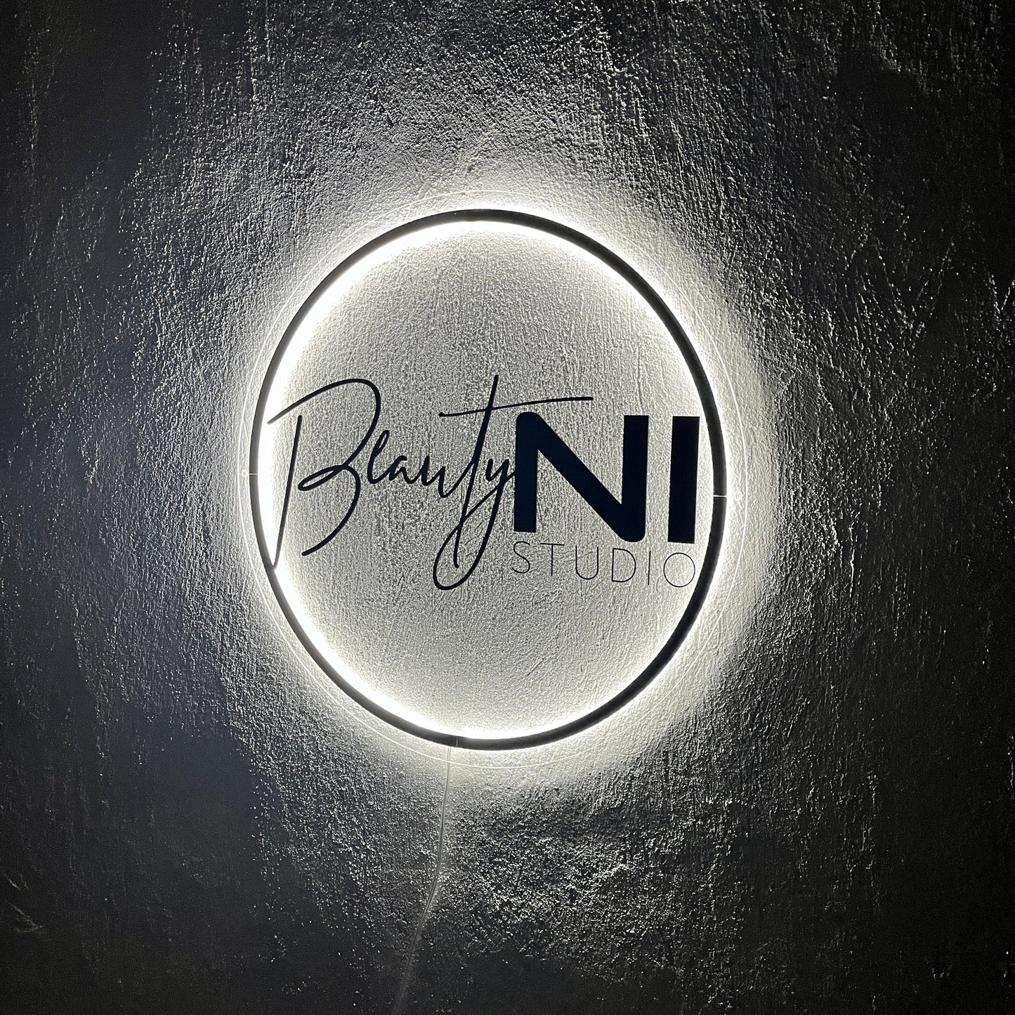 Business Neon Sign | Mirror Neon Sign | Acrylic Custom Logo Decoration