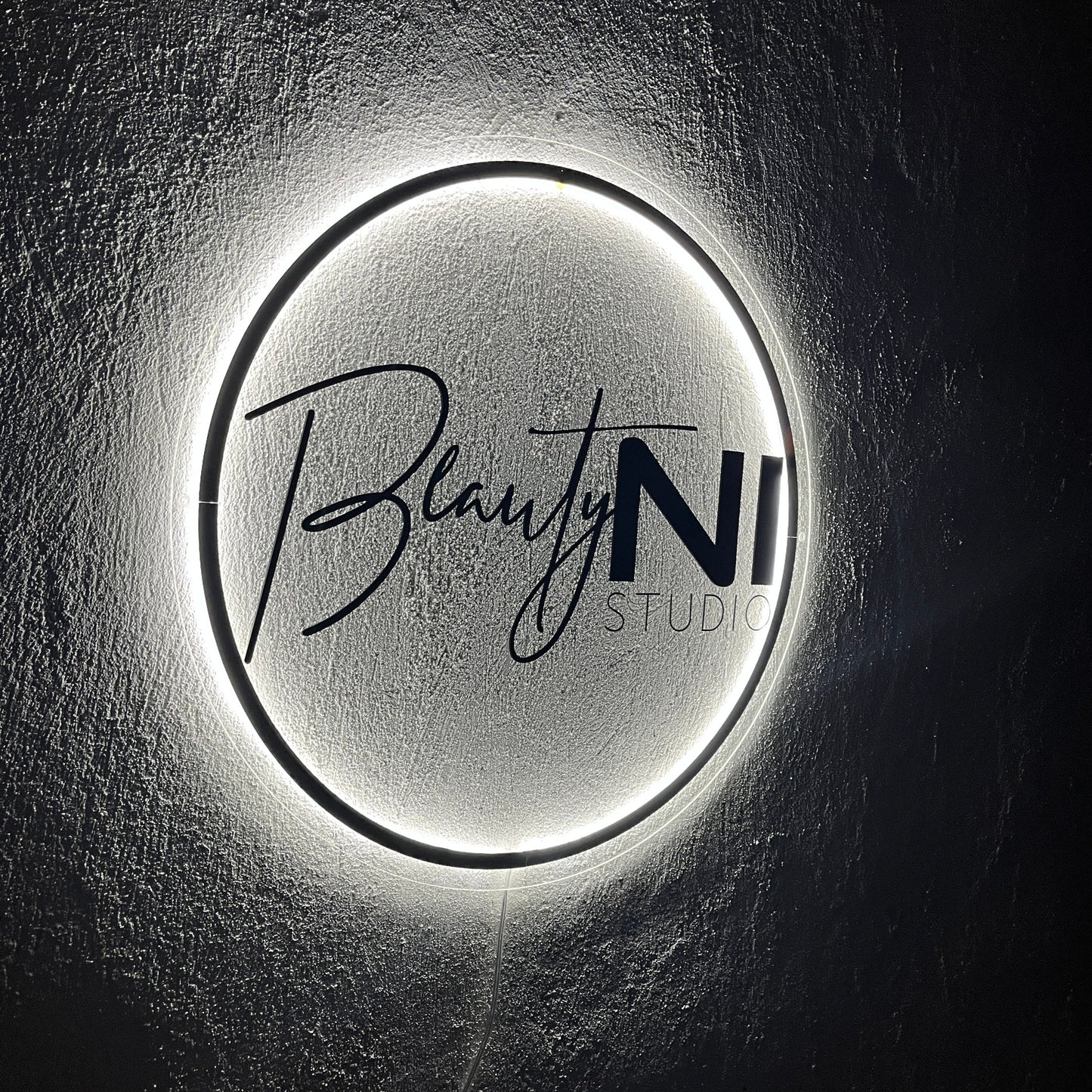 Business Neon Sign | Mirror Neon Sign | Acrylic Custom Logo Decoration