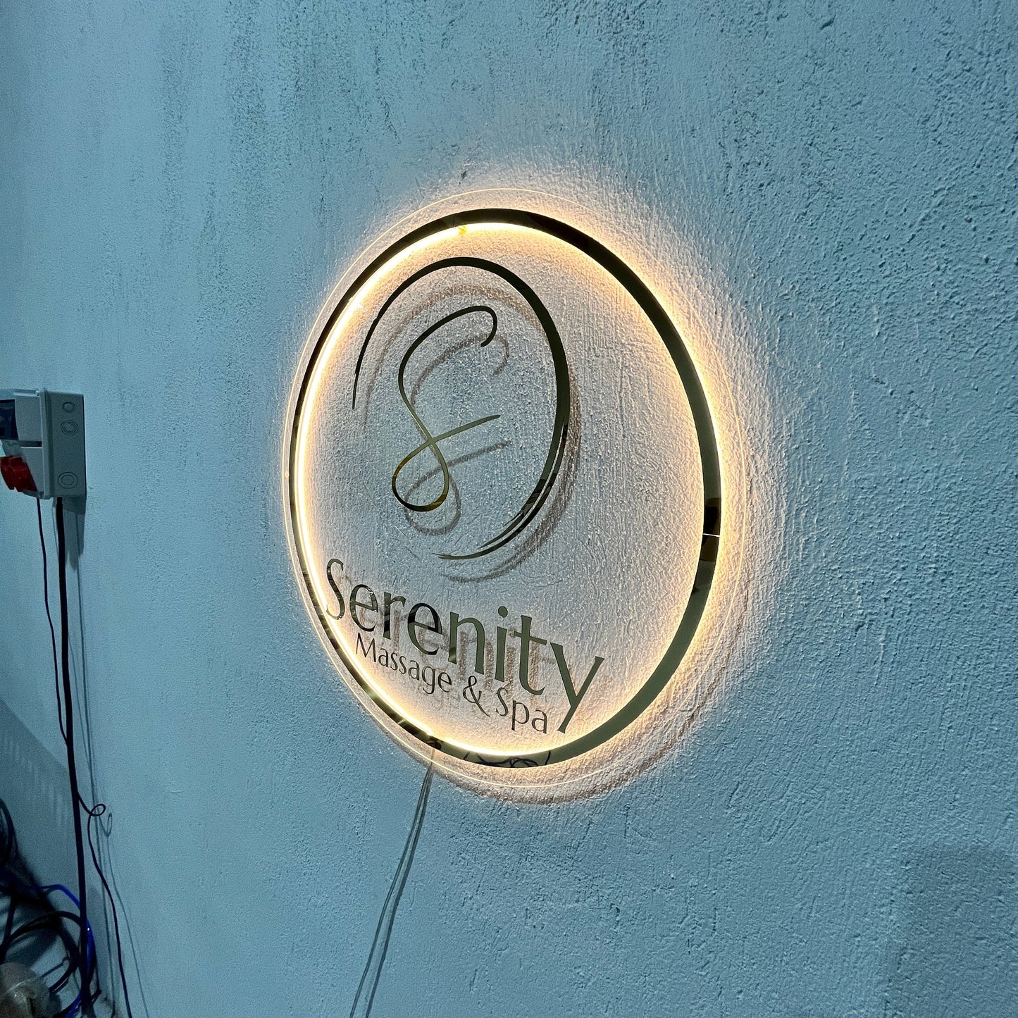 Business Neon Sign | Mirror Neon Sign | Acrylic Custom Logo Decoration