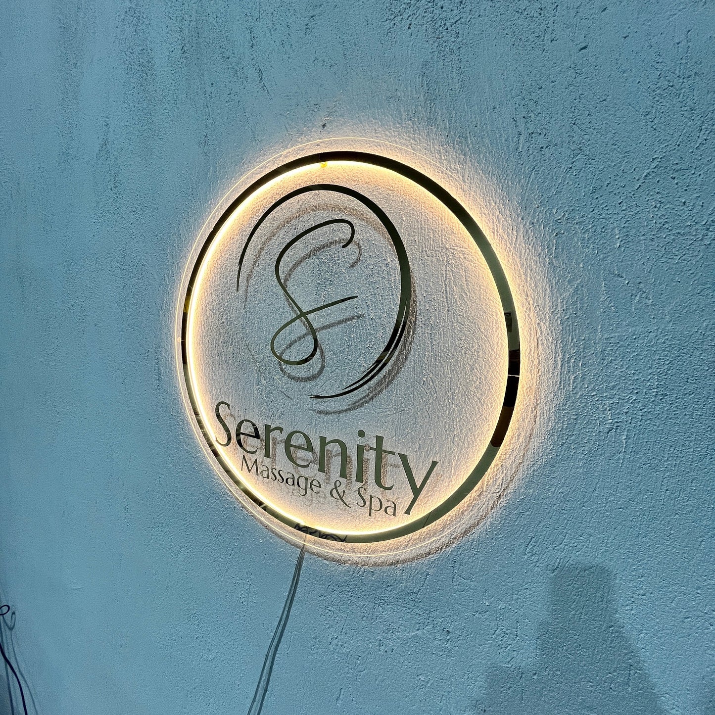Business Neon Sign | Mirror Neon Sign | Acrylic Custom Logo Decoration