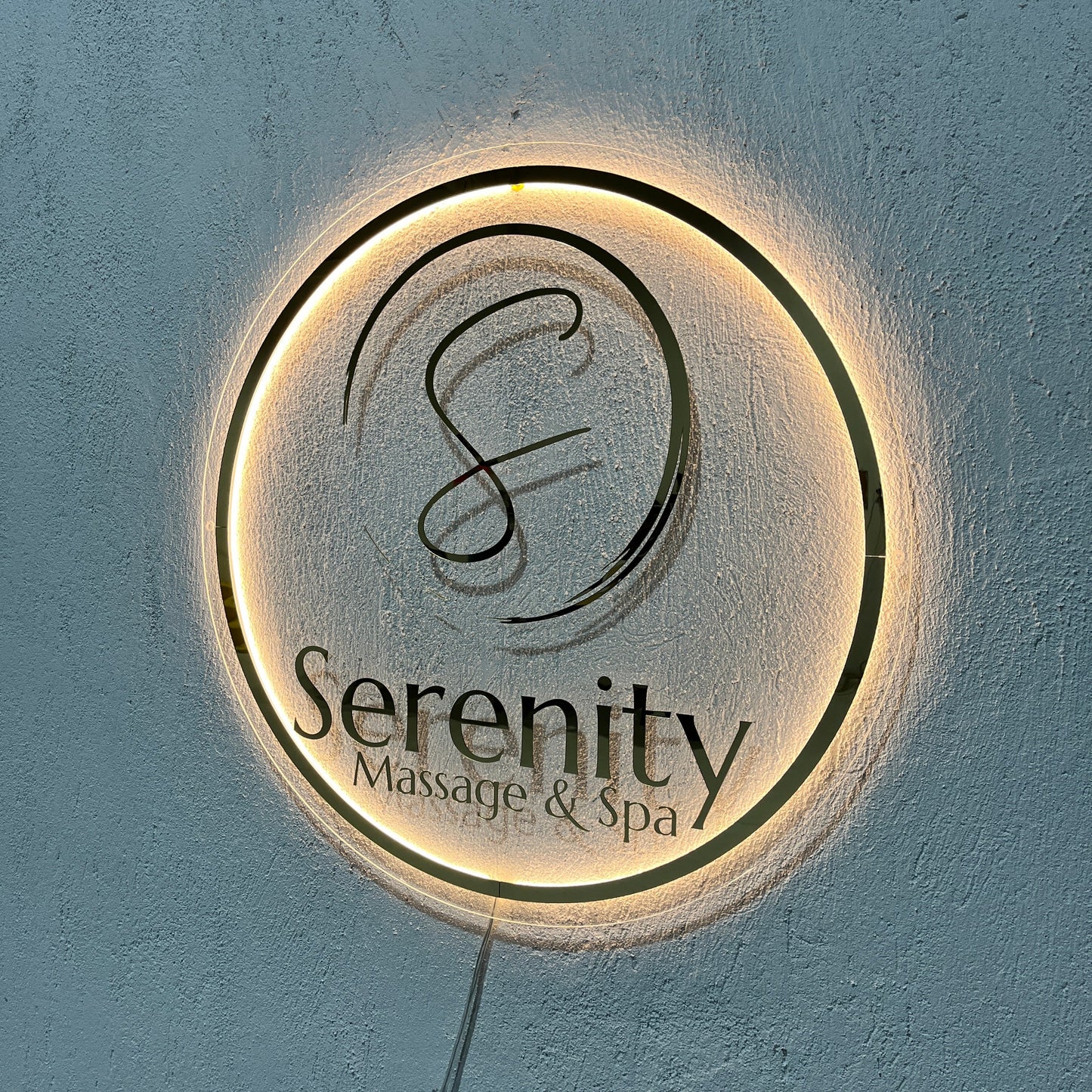 Business Neon Sign | Mirror Neon Sign | Acrylic Custom Logo Decoration