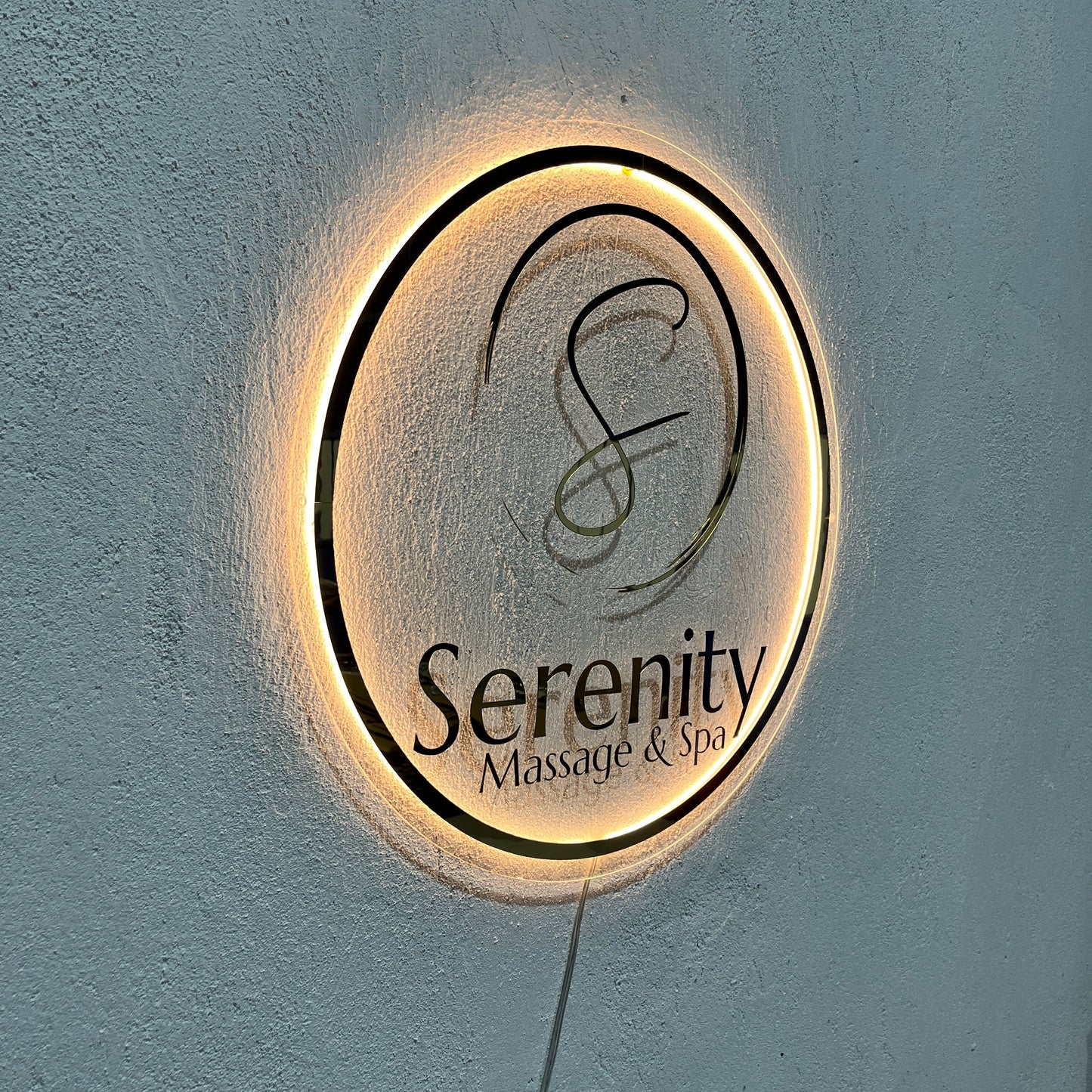 Business Neon Sign | Mirror Neon Sign | Acrylic Custom Logo Decoration
