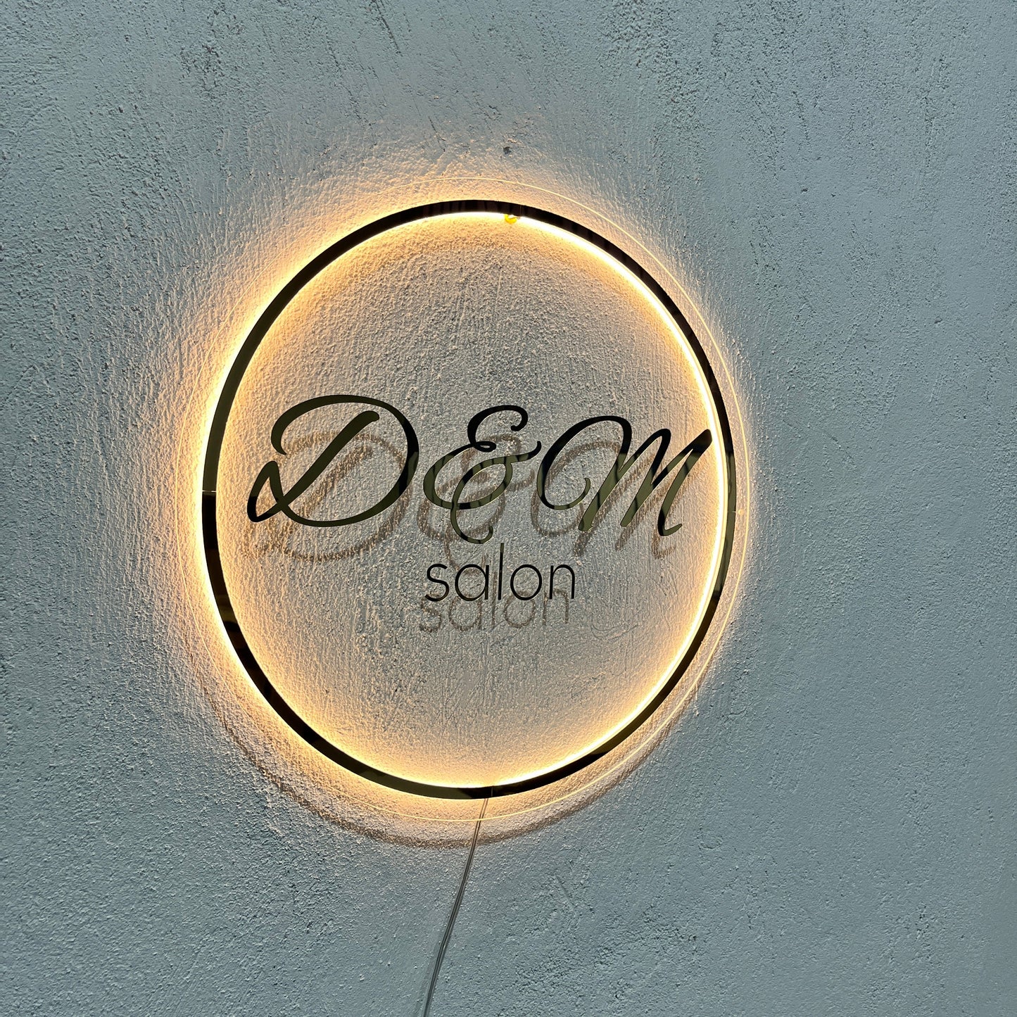 Business Neon Sign | Mirror Neon Sign | Acrylic Custom Logo Decoration