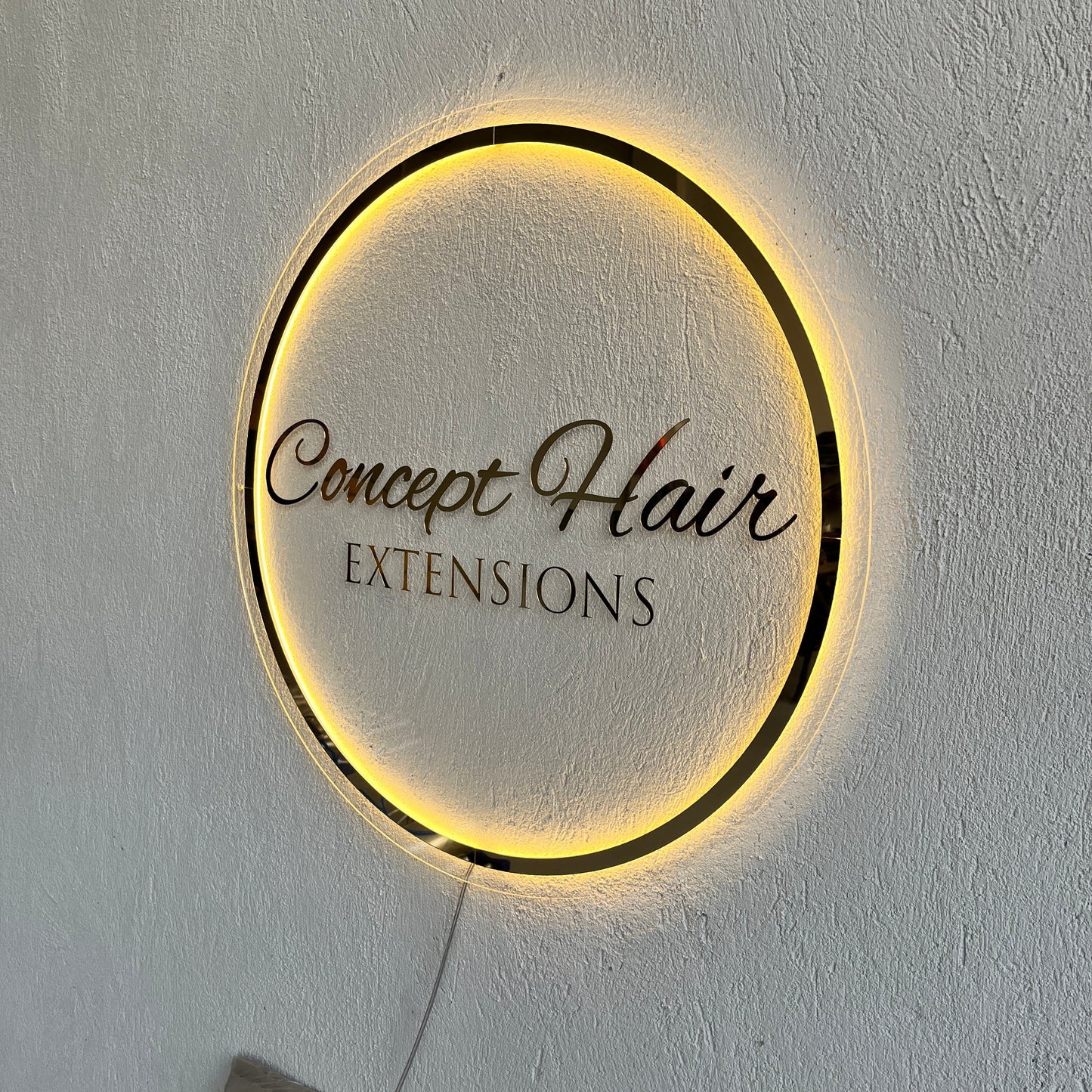 Business Neon Sign | Mirror Neon Sign | Acrylic Custom Logo Decoration