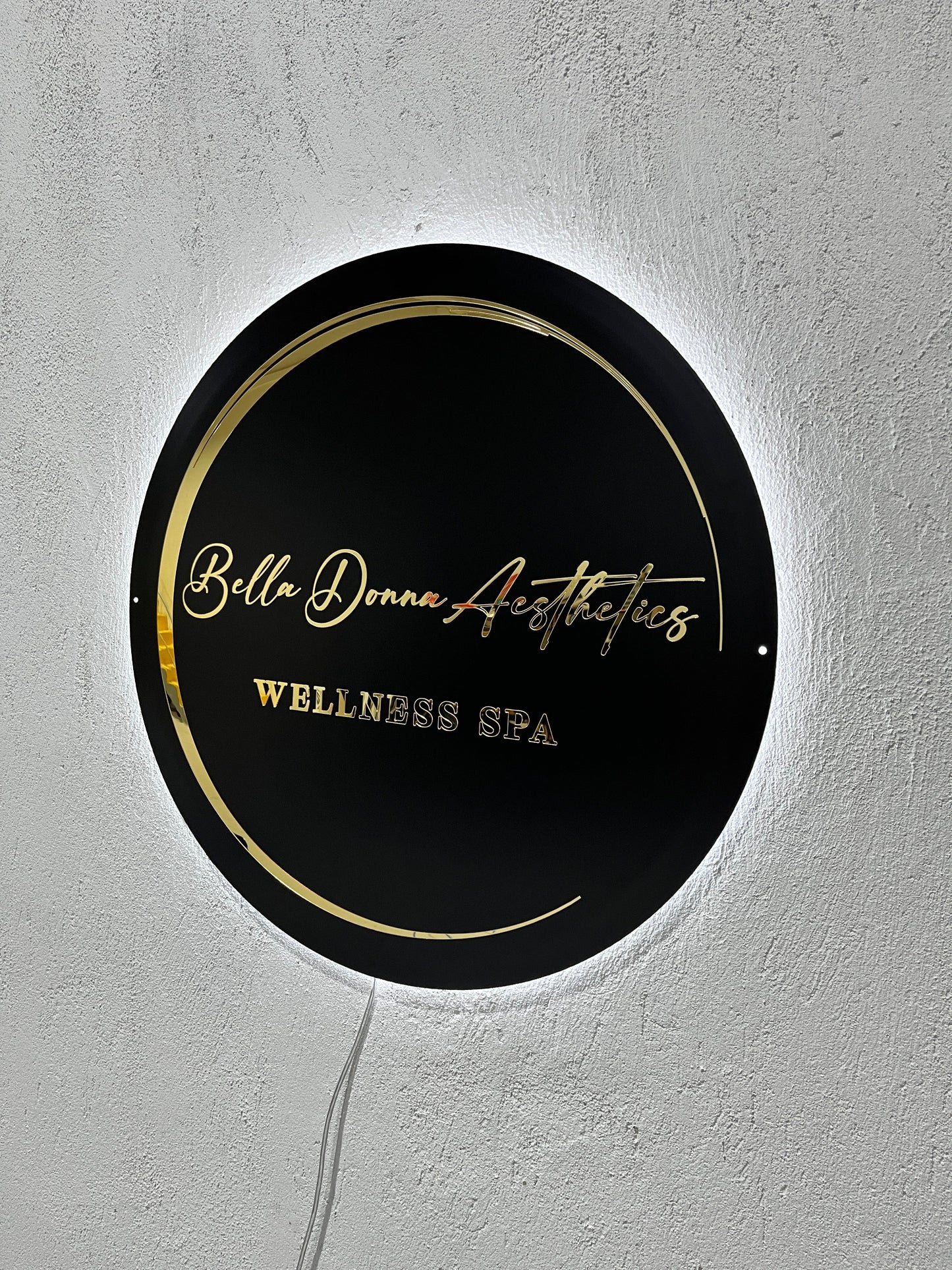 Business Neon Sign | Mirror Neon Sign | Acrylic Custom Logo Decoration