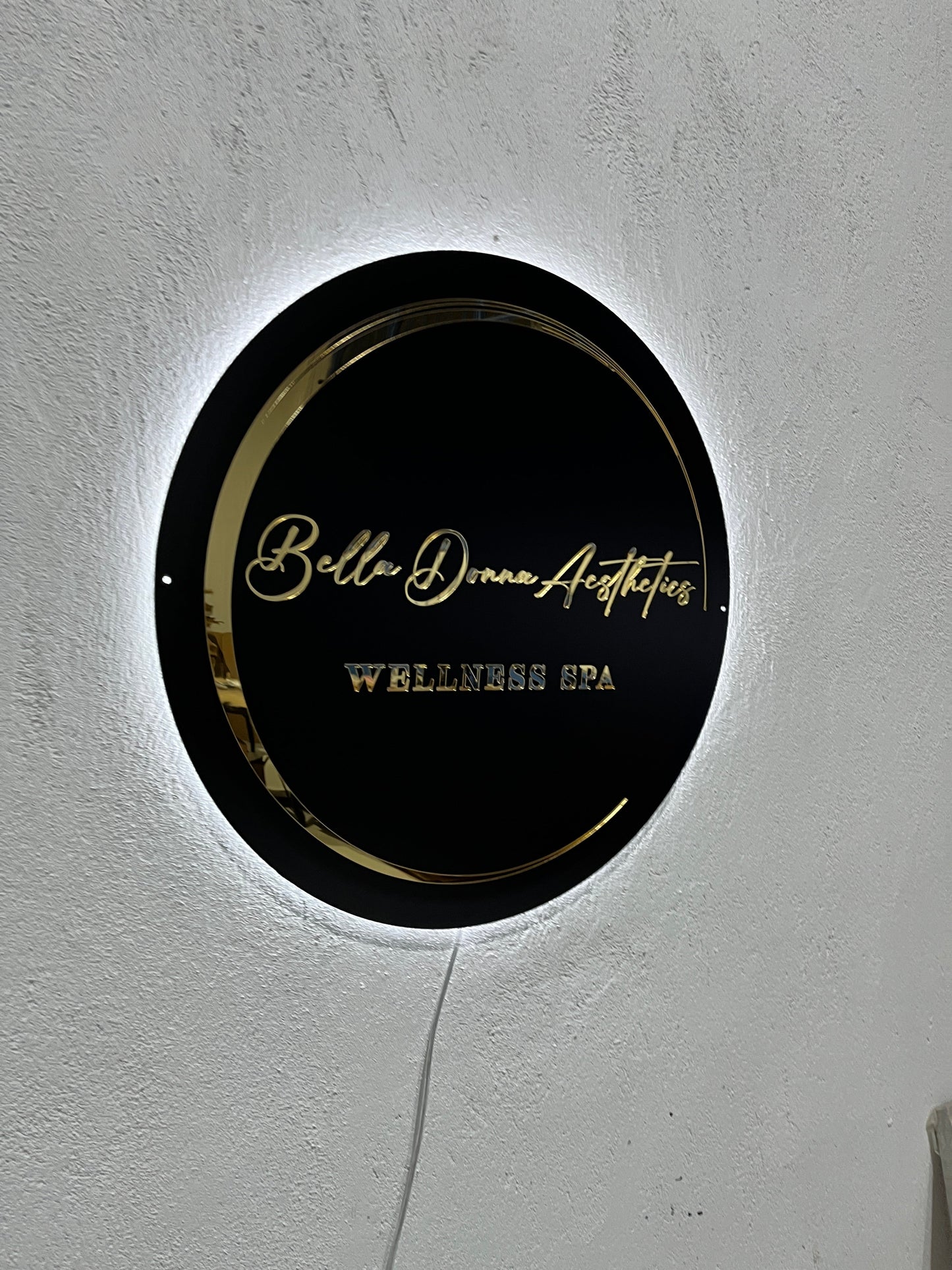 Business Neon Sign | Mirror Neon Sign | Acrylic Custom Logo Decoration